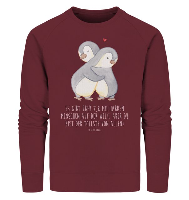 Mr. & Mrs. Panda Longpullover Größe XL Pinguine Kuscheln - Burgundy - Gesch günstig online kaufen