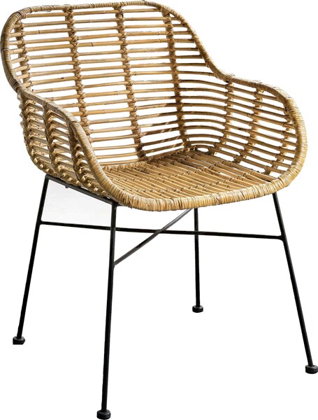 SIT Rattanstuhl "Rattan Vintage", (Set), 2 St., mit Armlehnen, Shabby Chic, günstig online kaufen
