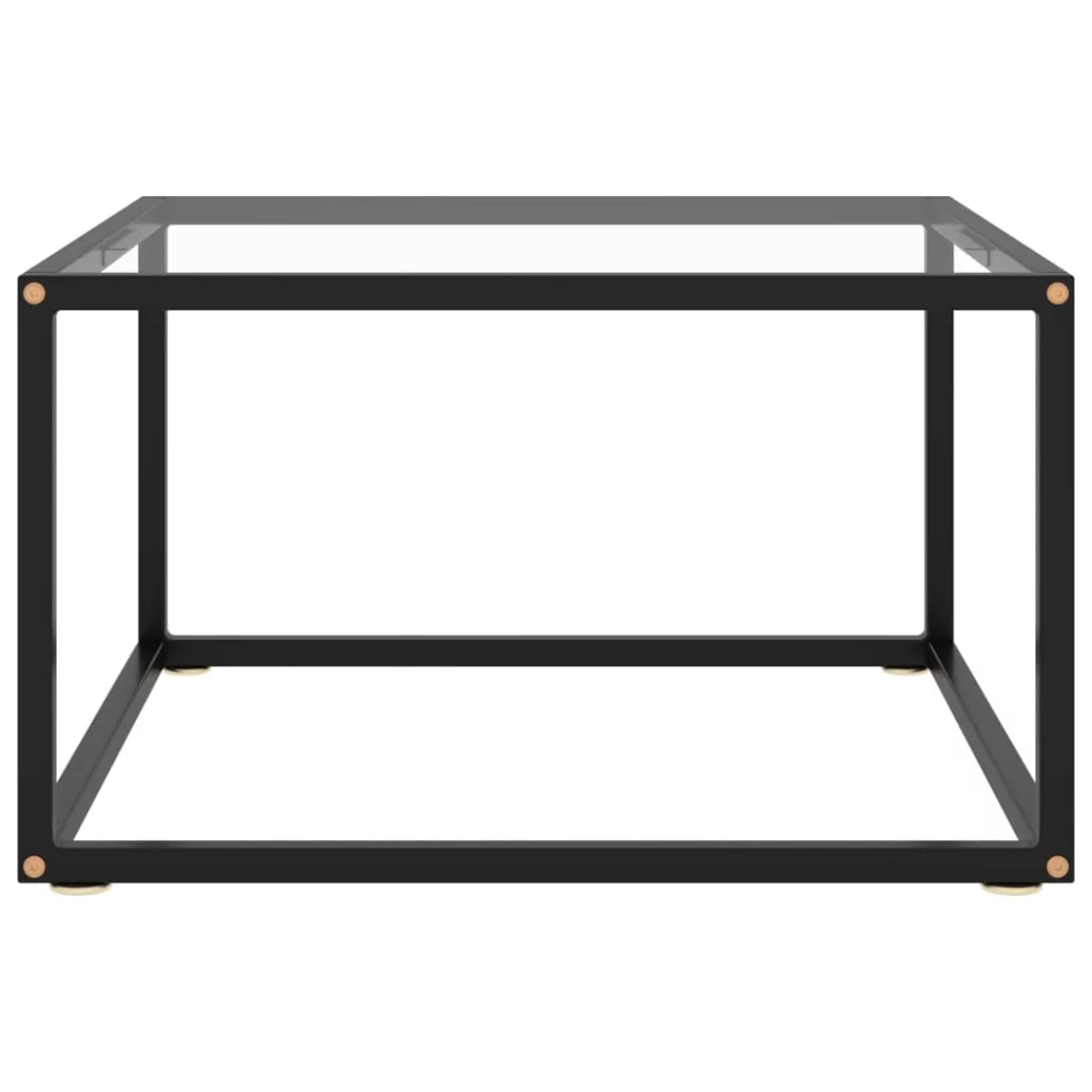 Beistelltisch Schwarz Mit Hartglas 60x60x35 Cm günstig online kaufen