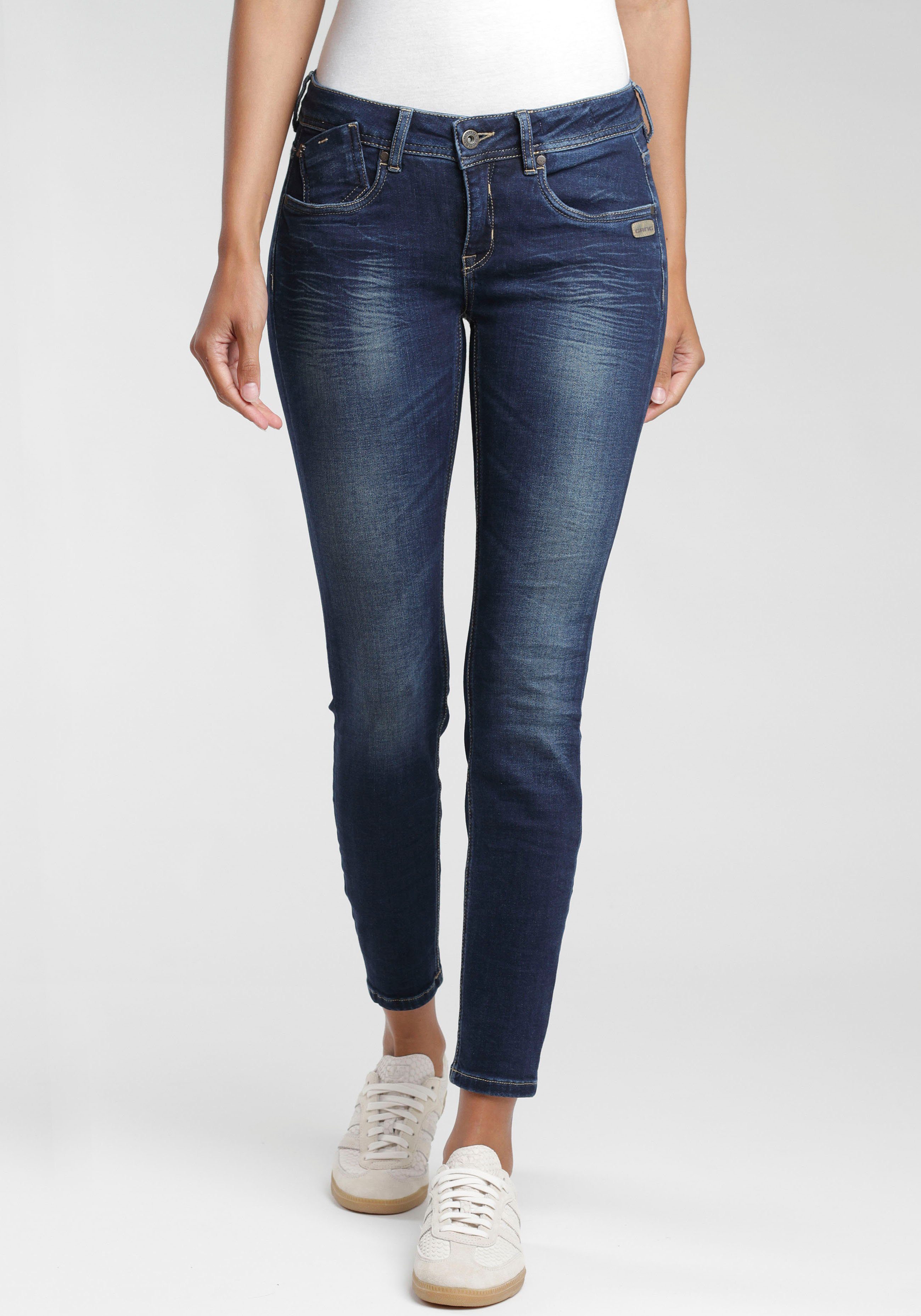 GANG Skinny-fit-Jeans "94FAYE", im Flanking-Style günstig online kaufen