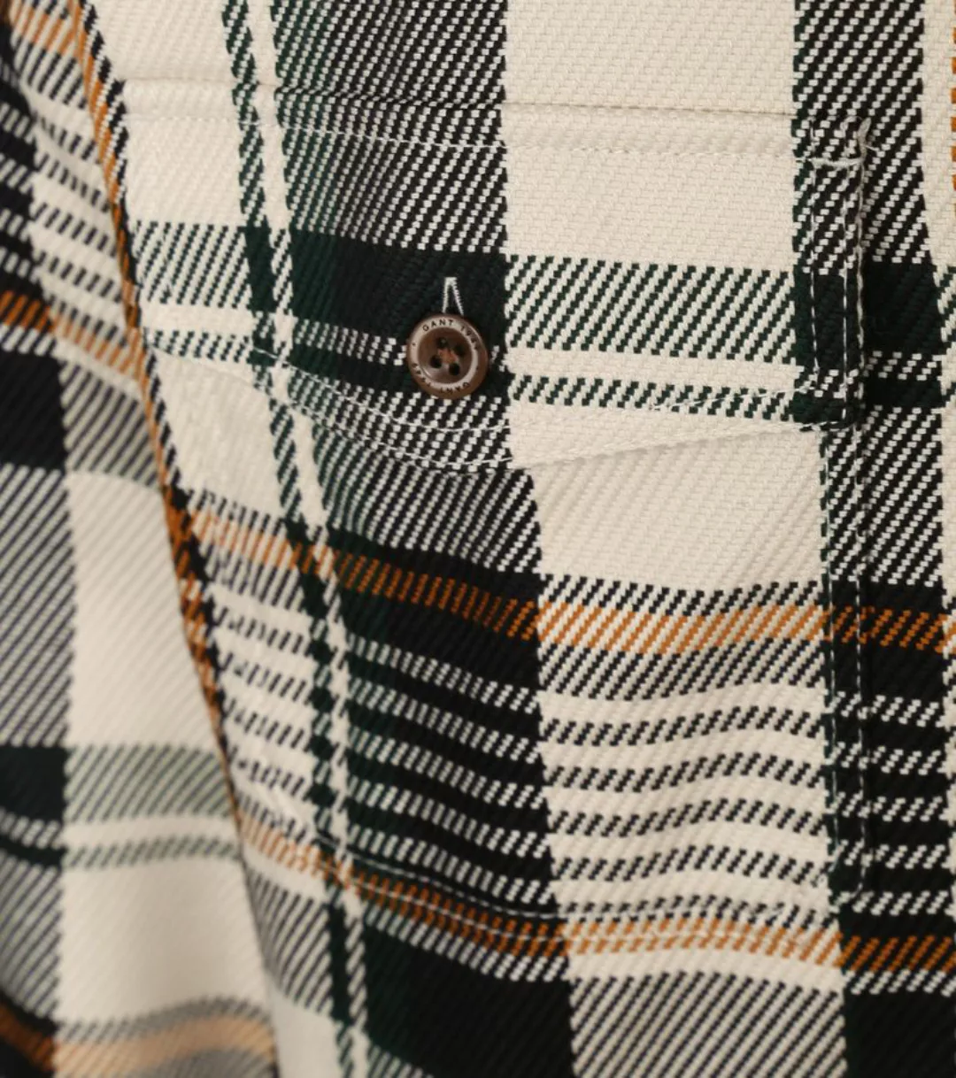 Gant Overshirt Karomuster Beige - Größe XXL günstig online kaufen