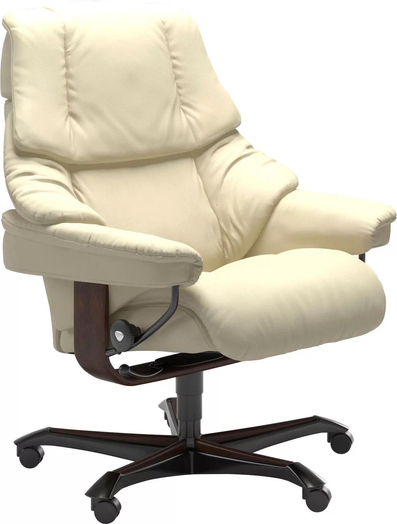 Stressless Relaxsessel "Reno", mit Home Office Base, Größe M, Gestell Braun günstig online kaufen