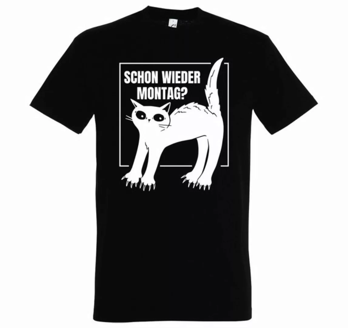 Youth Designz Print-Shirt Montags Katze Herren T-Shirt mit modischem Frontp günstig online kaufen