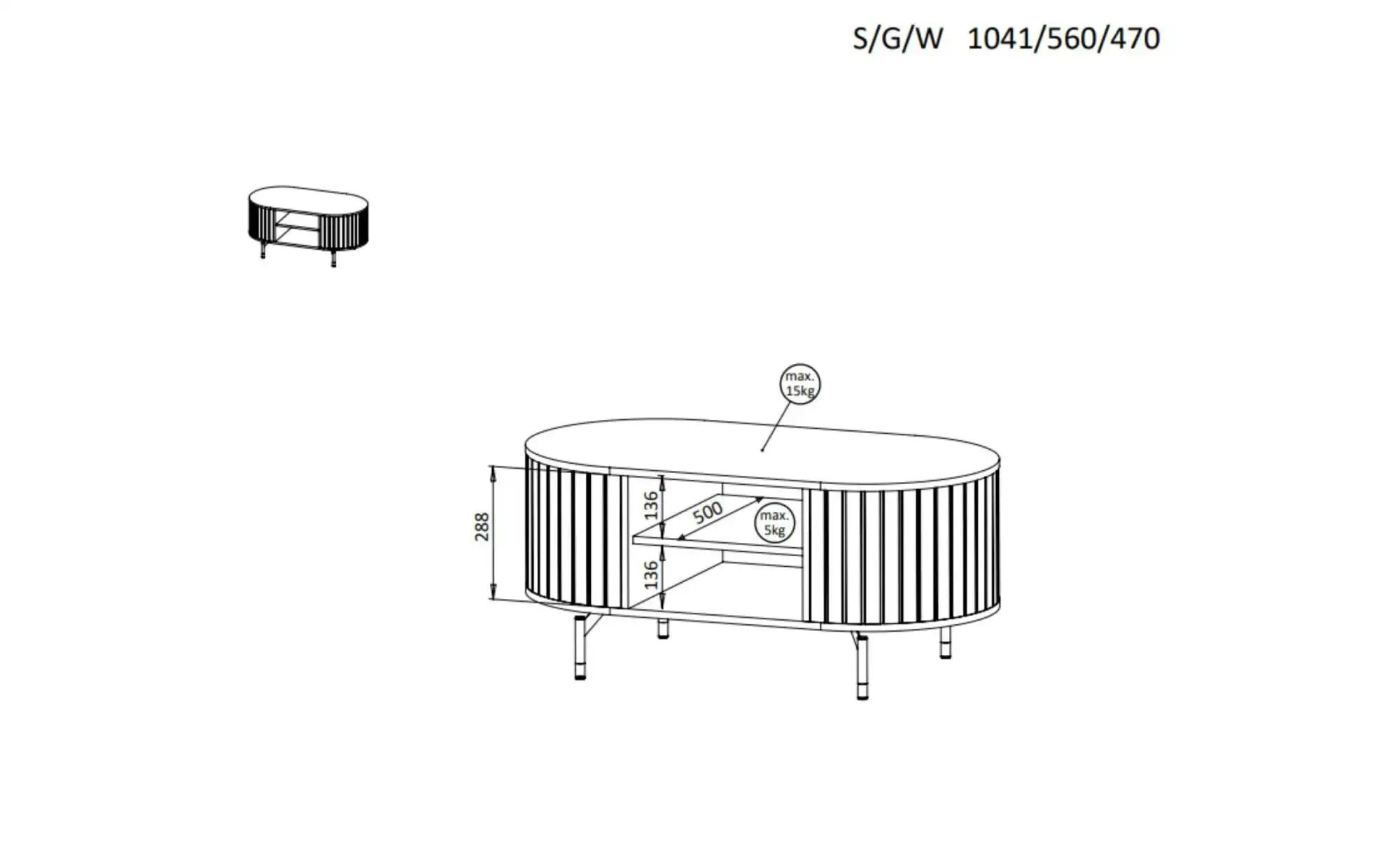 Couchtisch   ¦ beige ¦ Maße (cm): B: 104 H: 47 Tische > Couchtische > Couch günstig online kaufen