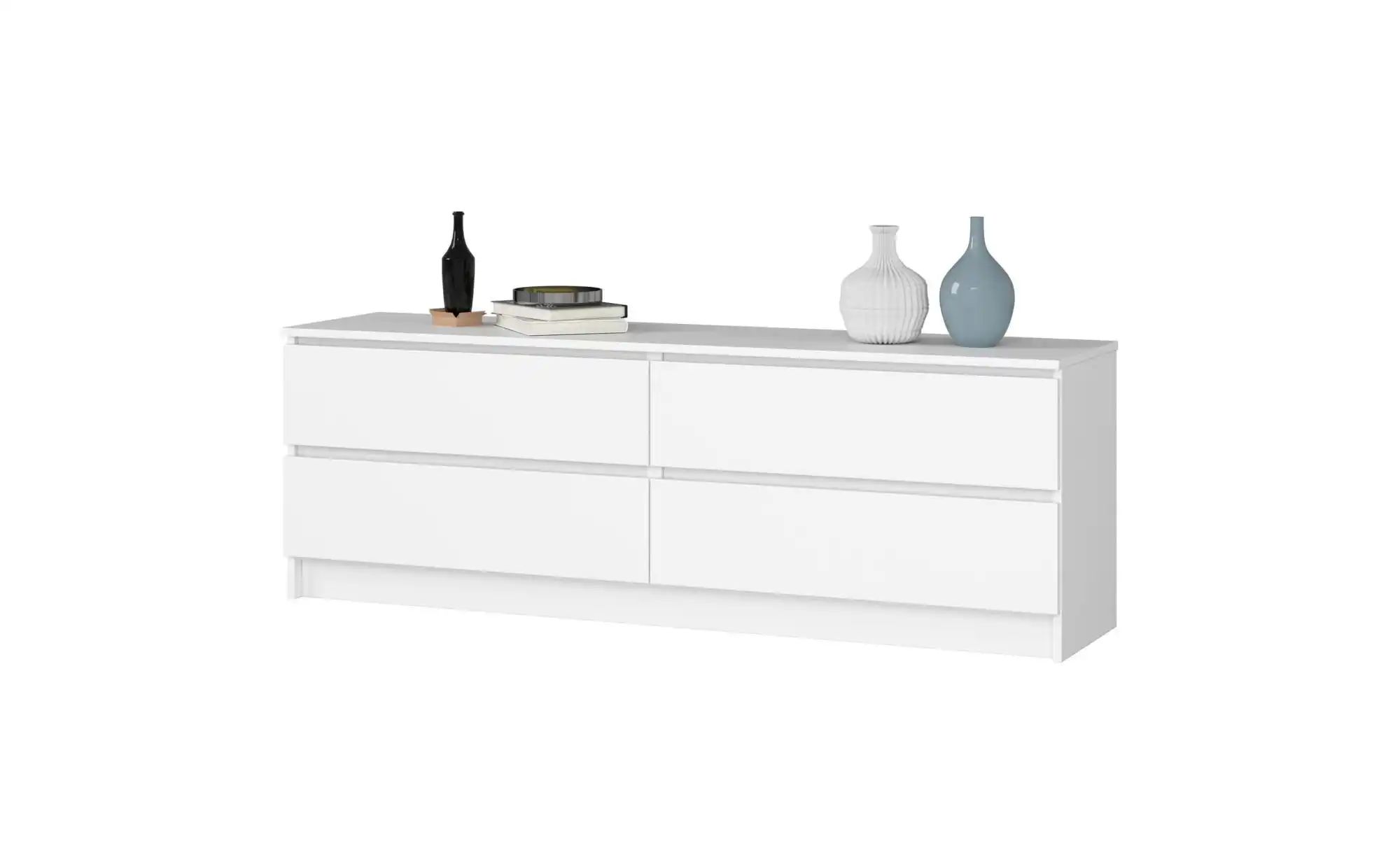 Kommode 160 cm breit Kuno ¦ weiß ¦ Maße (cm): B: 160 H: 55 Kommoden & Sideb günstig online kaufen