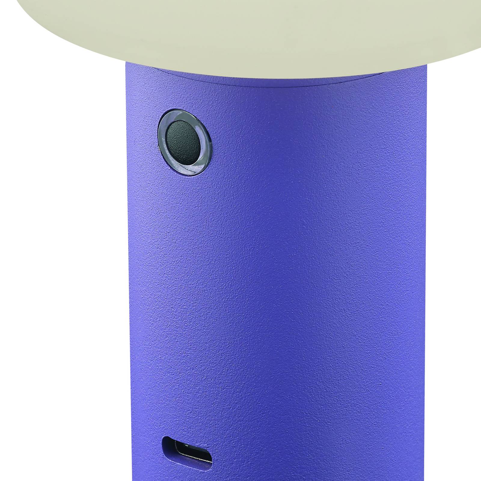 LED-Akku-Tischleuchte Tiny-B, violett, Höhe 13 cm, IP54, USB günstig online kaufen