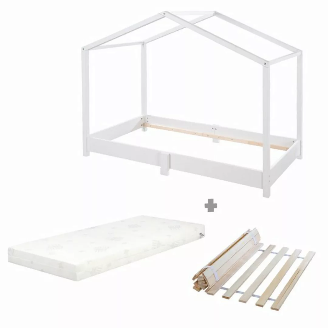 roba® Hausbett bodentief aus Massivholz, 90 x 200 cm oder 70 x 140 cm (Komp günstig online kaufen