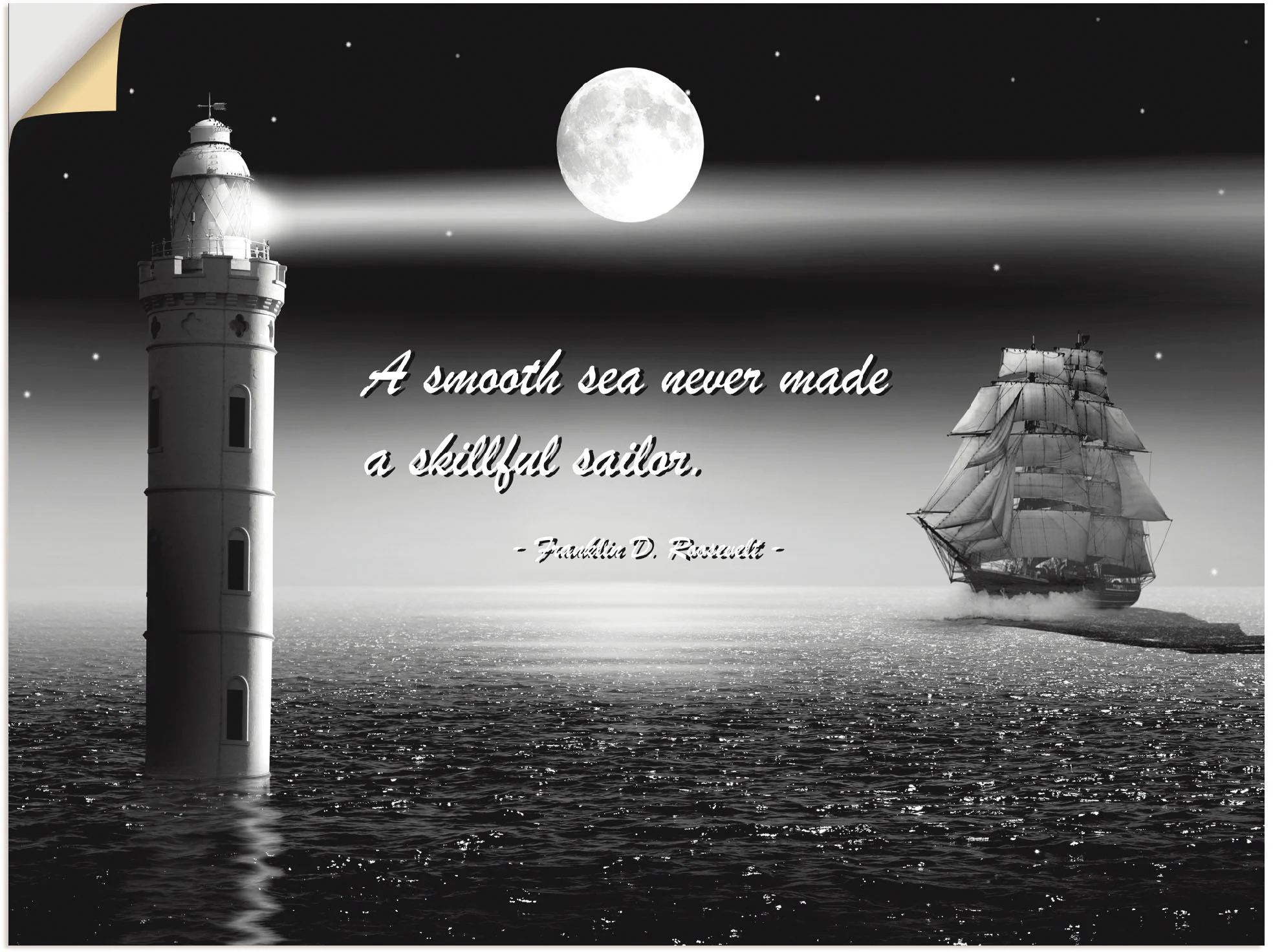 Artland Wandbild "Ein ruhiges Meer Seemann", Boote & Schiffe, (1 St.), als günstig online kaufen