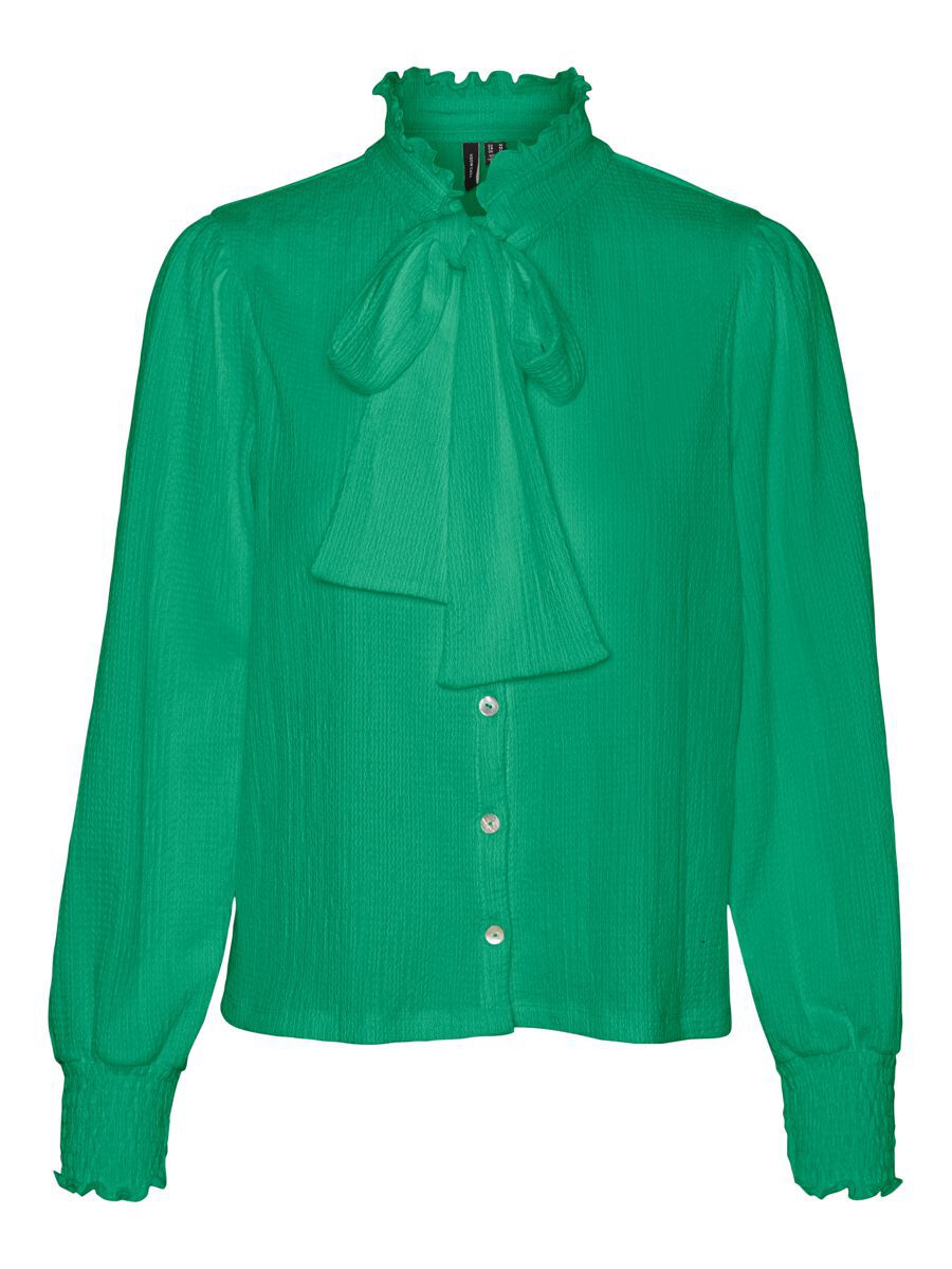 VERO MODA Mit Schleife Verziertes Hemd Damen Grün günstig online kaufen