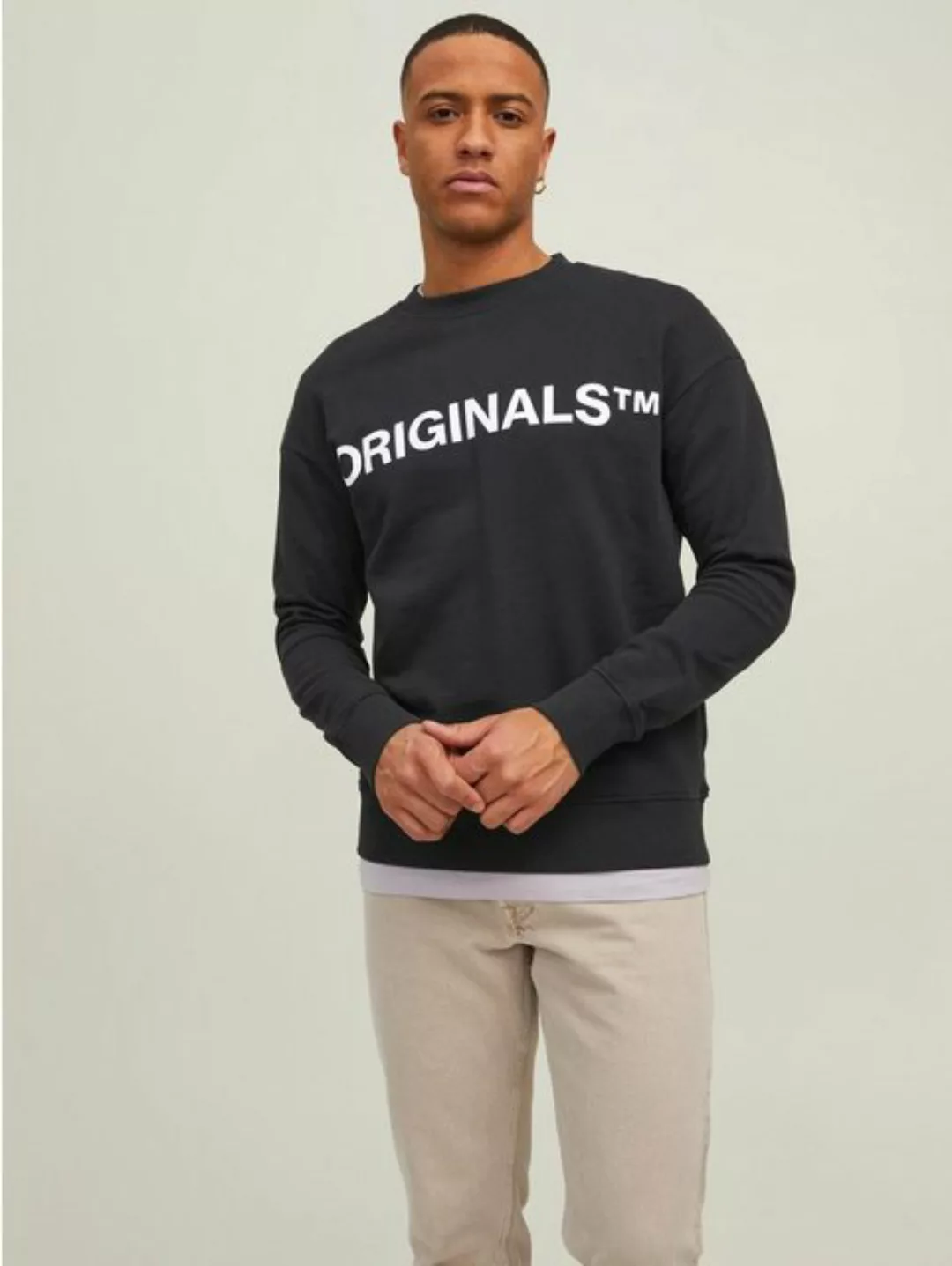 Jack & Jones Sweatshirt Basic Sweater Langarm Shirt Rundhals Pullover JORCL günstig online kaufen