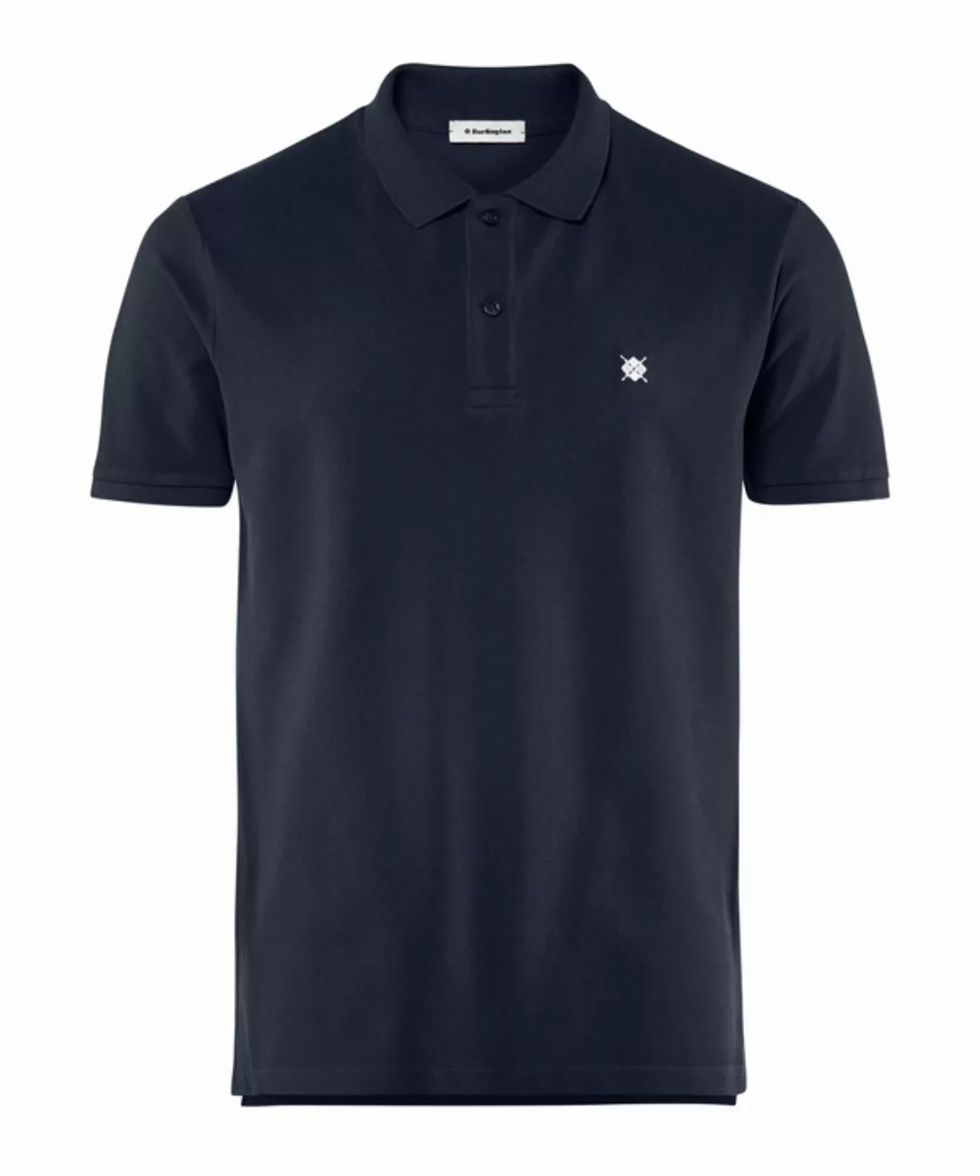 Burlington Herren Polo-Shirt Polo, M, Blau, Raute, Baumwolle, 2169011-61200 günstig online kaufen