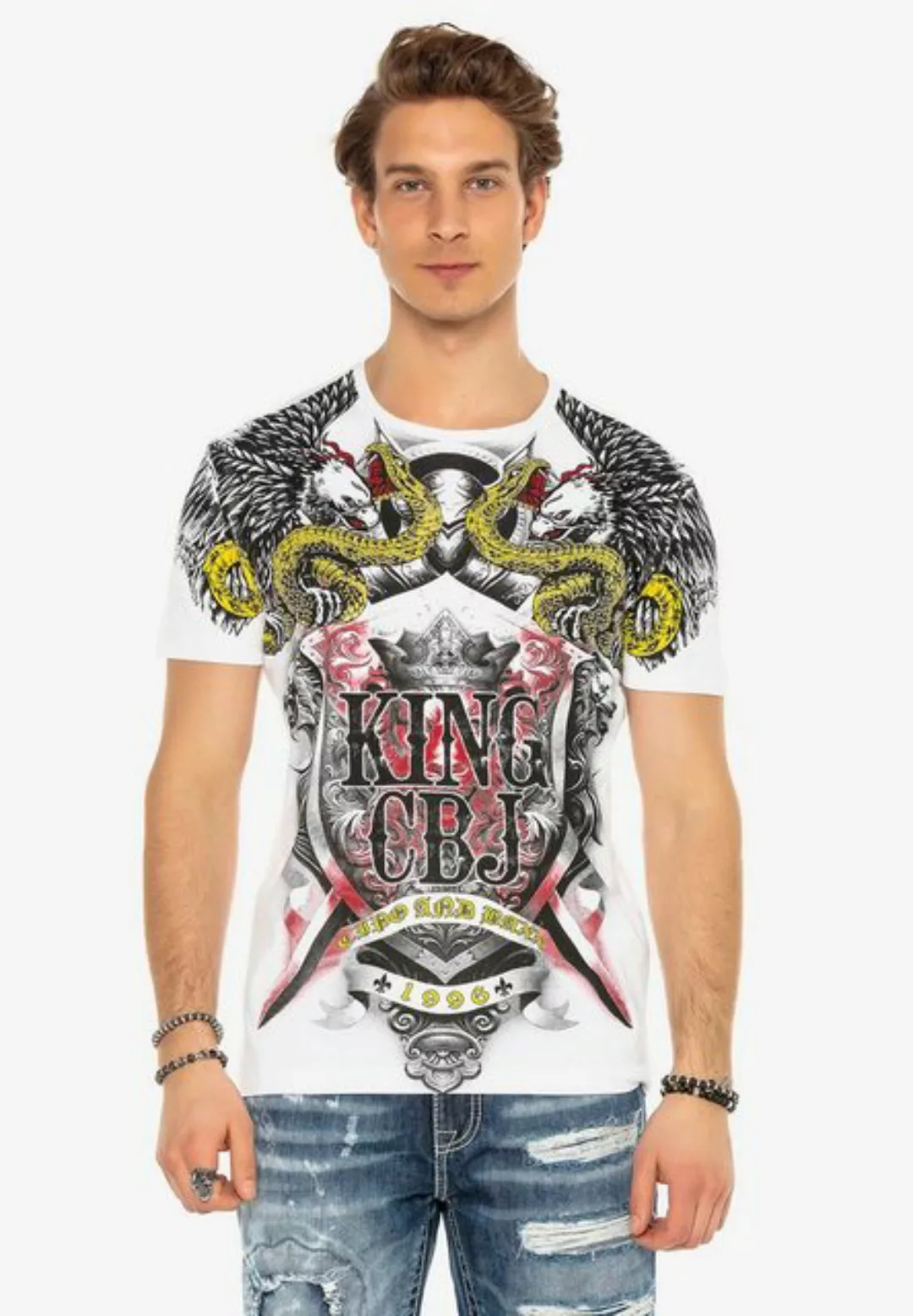 Cipo & Baxx T-Shirt, mit coolen Prints günstig online kaufen