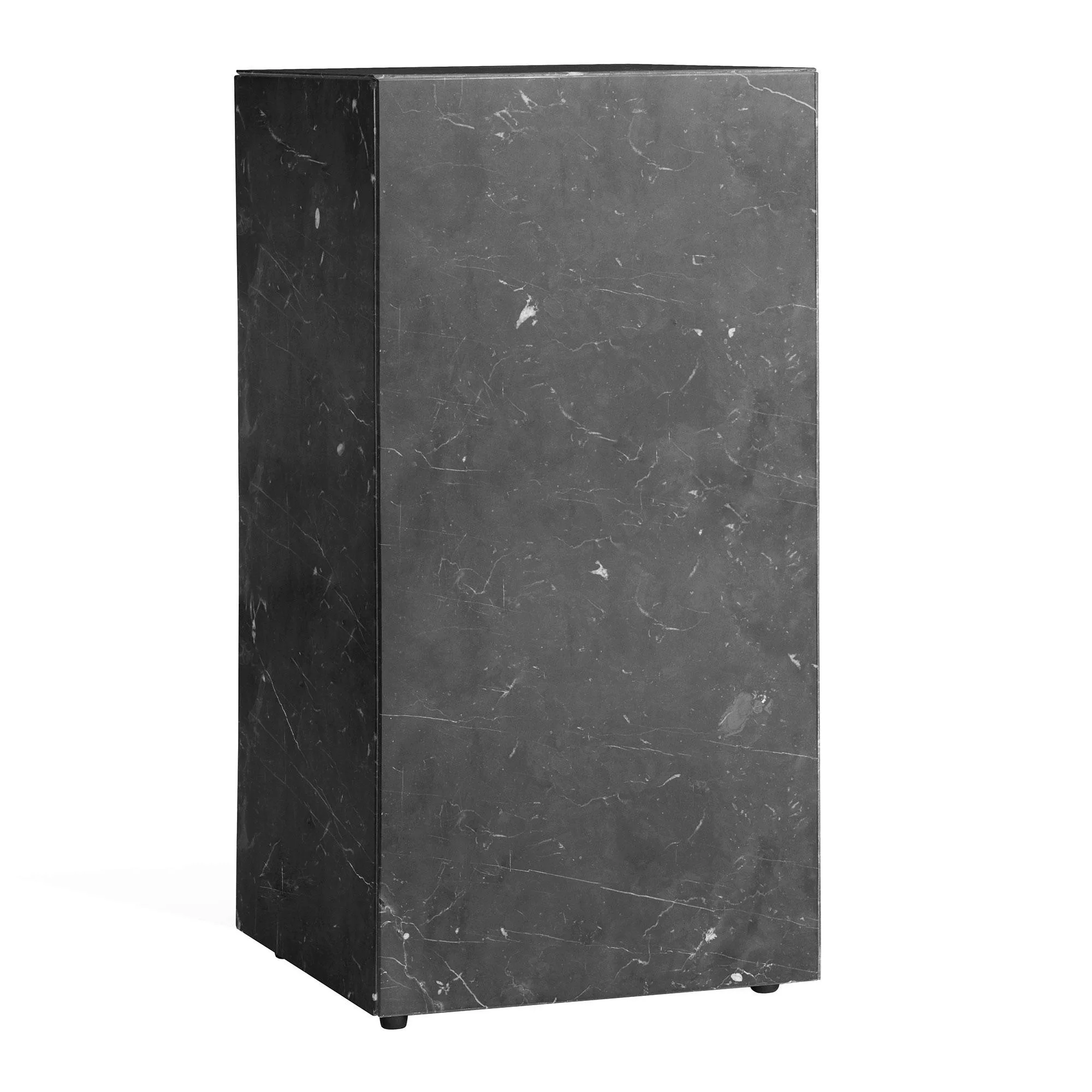 Beistelltisch Plinth Tall stein schwarz / Marmor - 30 x 30 x H 51 cm - Audo günstig online kaufen