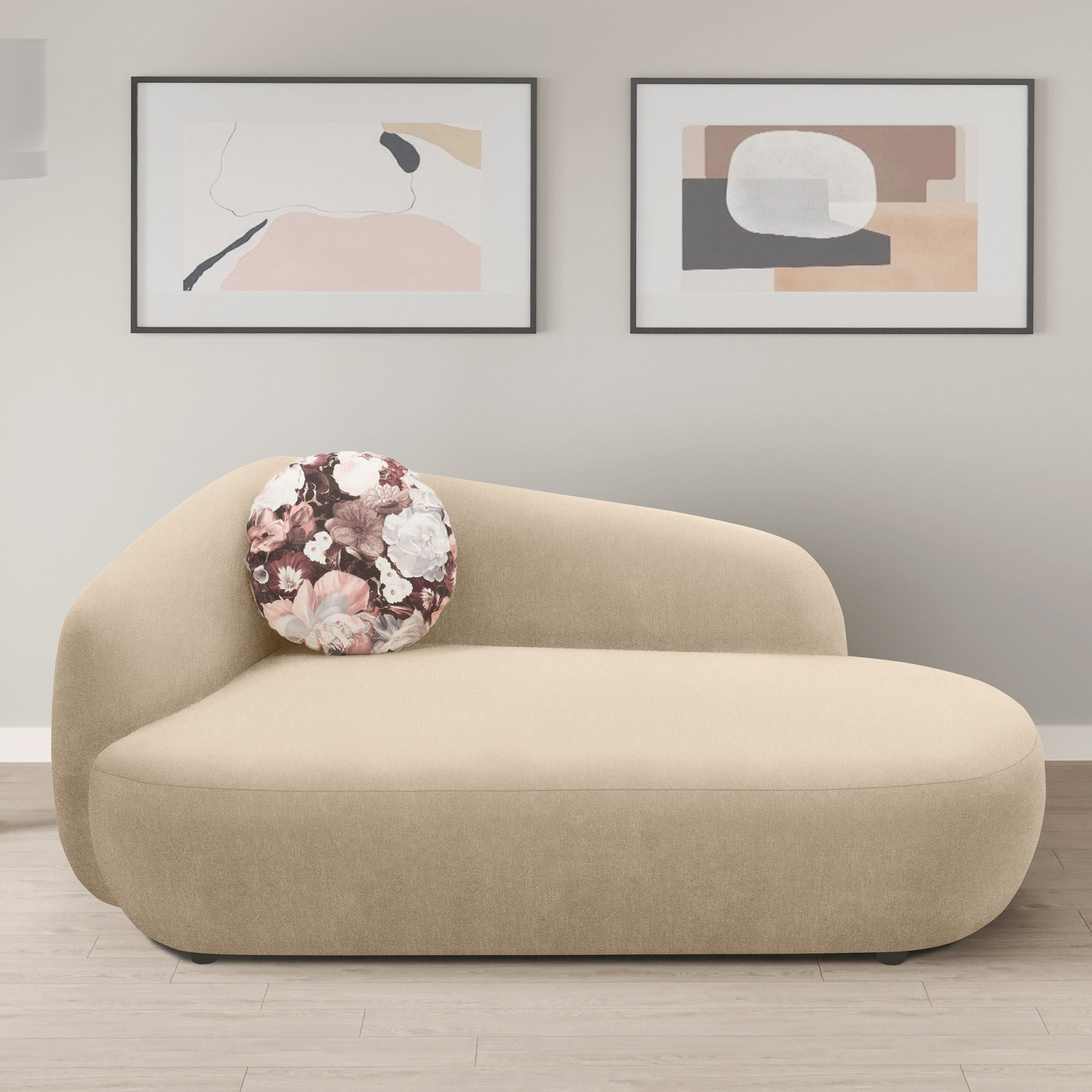 Recamiere 700013, Liege, oval, Füße mit Filzgleitern, Sofa, 183 x 105 x 75 günstig online kaufen