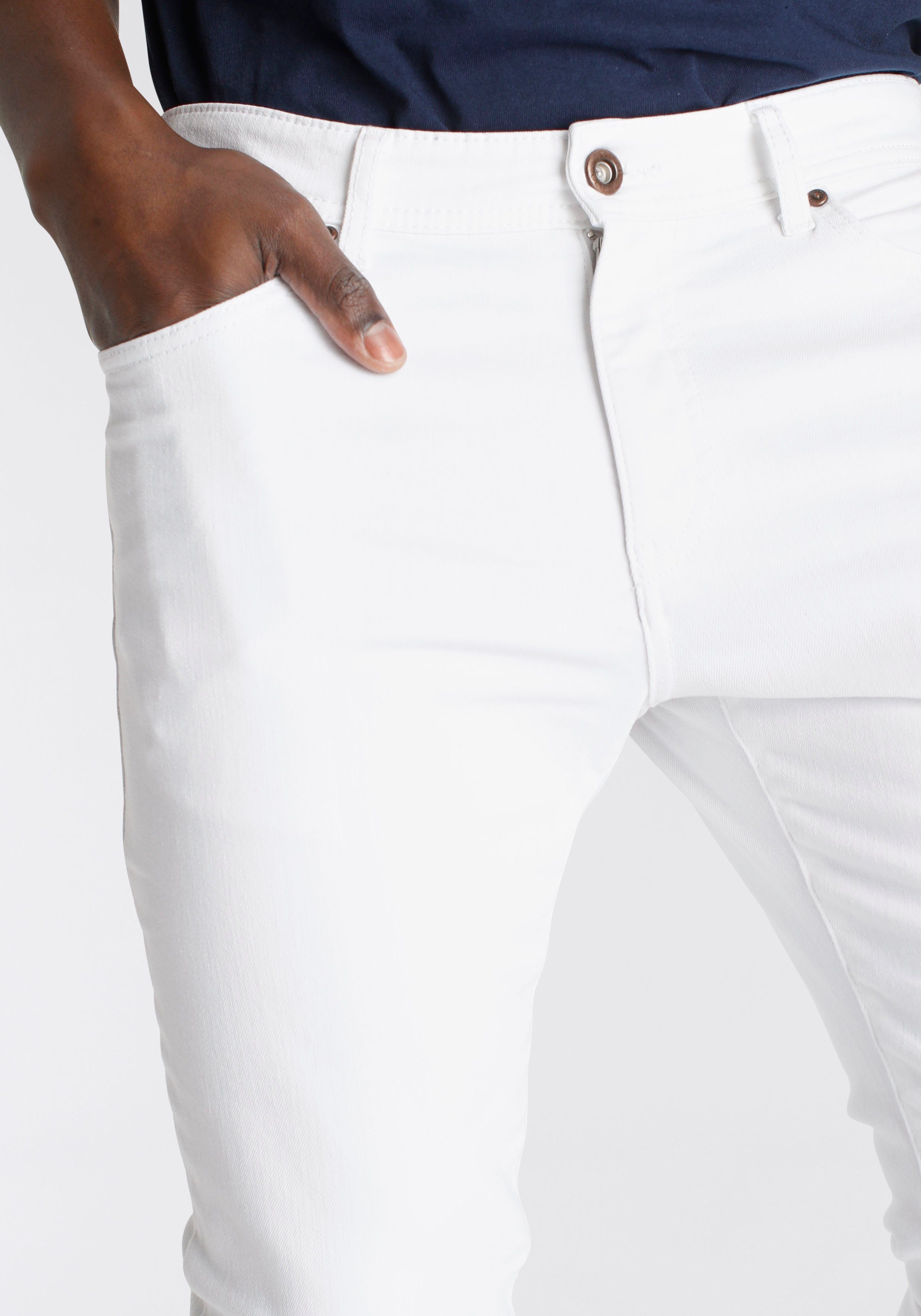 DELMAO Stretch-Jeans ""Reed"", gerader Beinschnitt, Used-Look-Waschung, nie günstig online kaufen