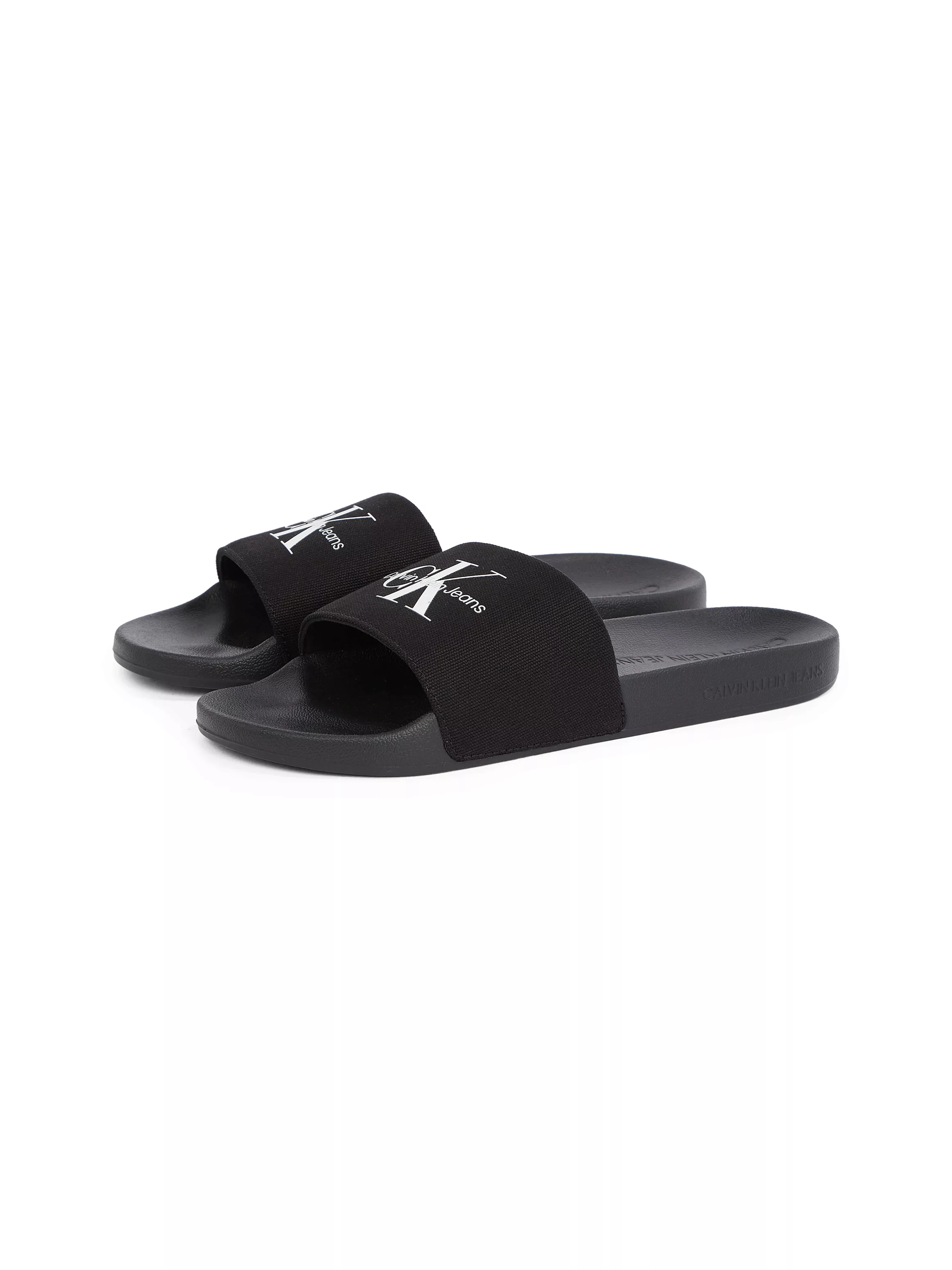 Calvin Klein Jeans Badepantolette "SLIDE MONOGRAM", Sommerschuh, Schlappen, günstig online kaufen