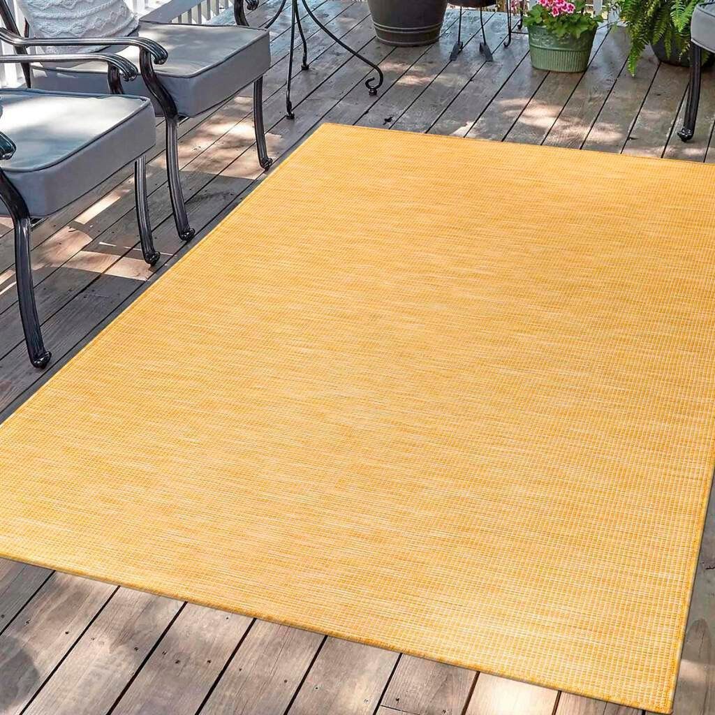 Carpet City Outdoorteppich »PALM 2778«, rechteckig, 5 mm Höhe, Läufer, Wett günstig online kaufen