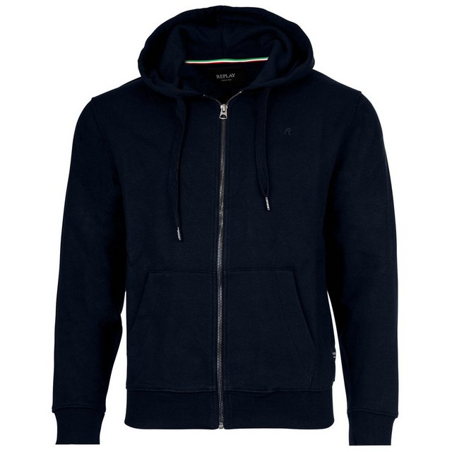 Replay Sweatshirt Herren Sweatjacke - Zip-Jacke, Kapuze, einfarbig günstig online kaufen