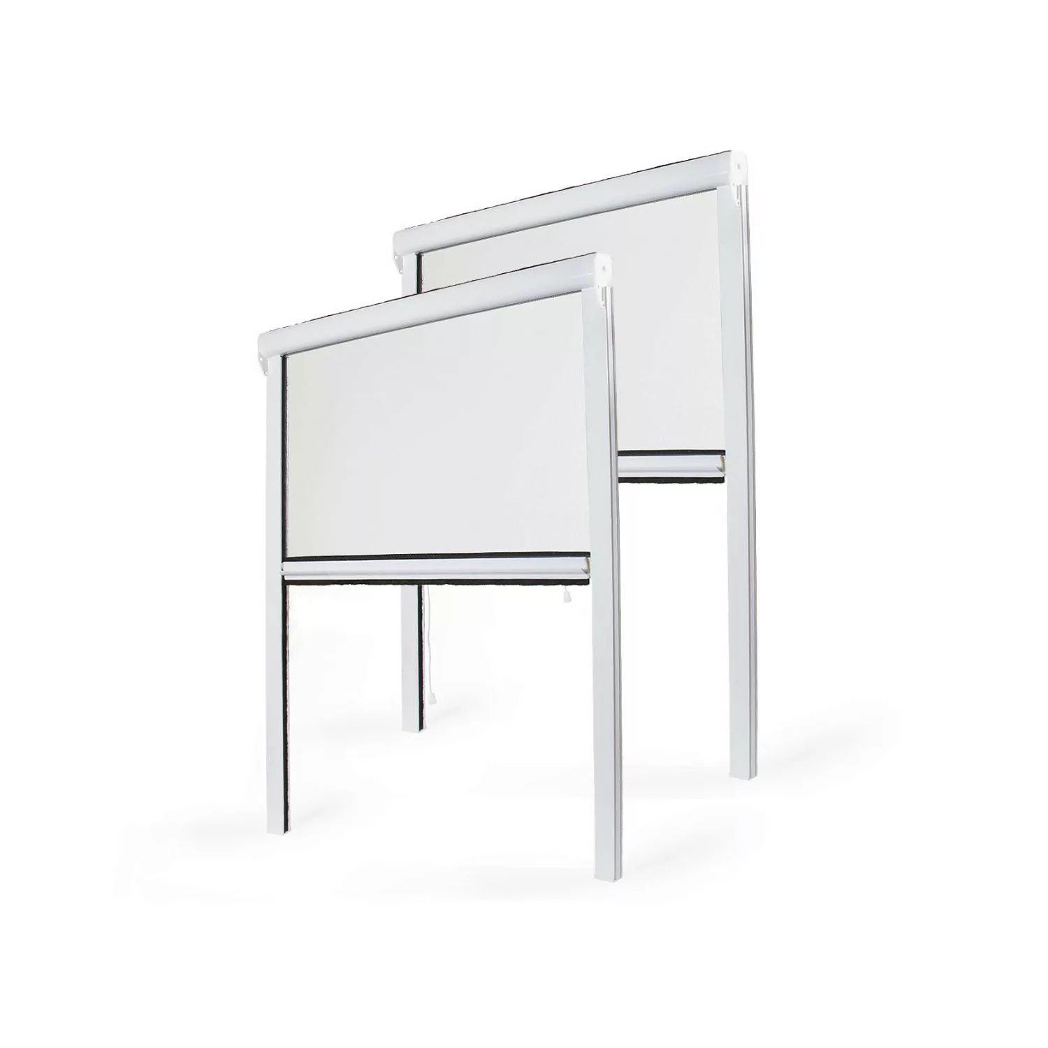 Avosdim Insektenschutzrollo 2er Set Aluminium 80cm x 130cm Weiß günstig online kaufen