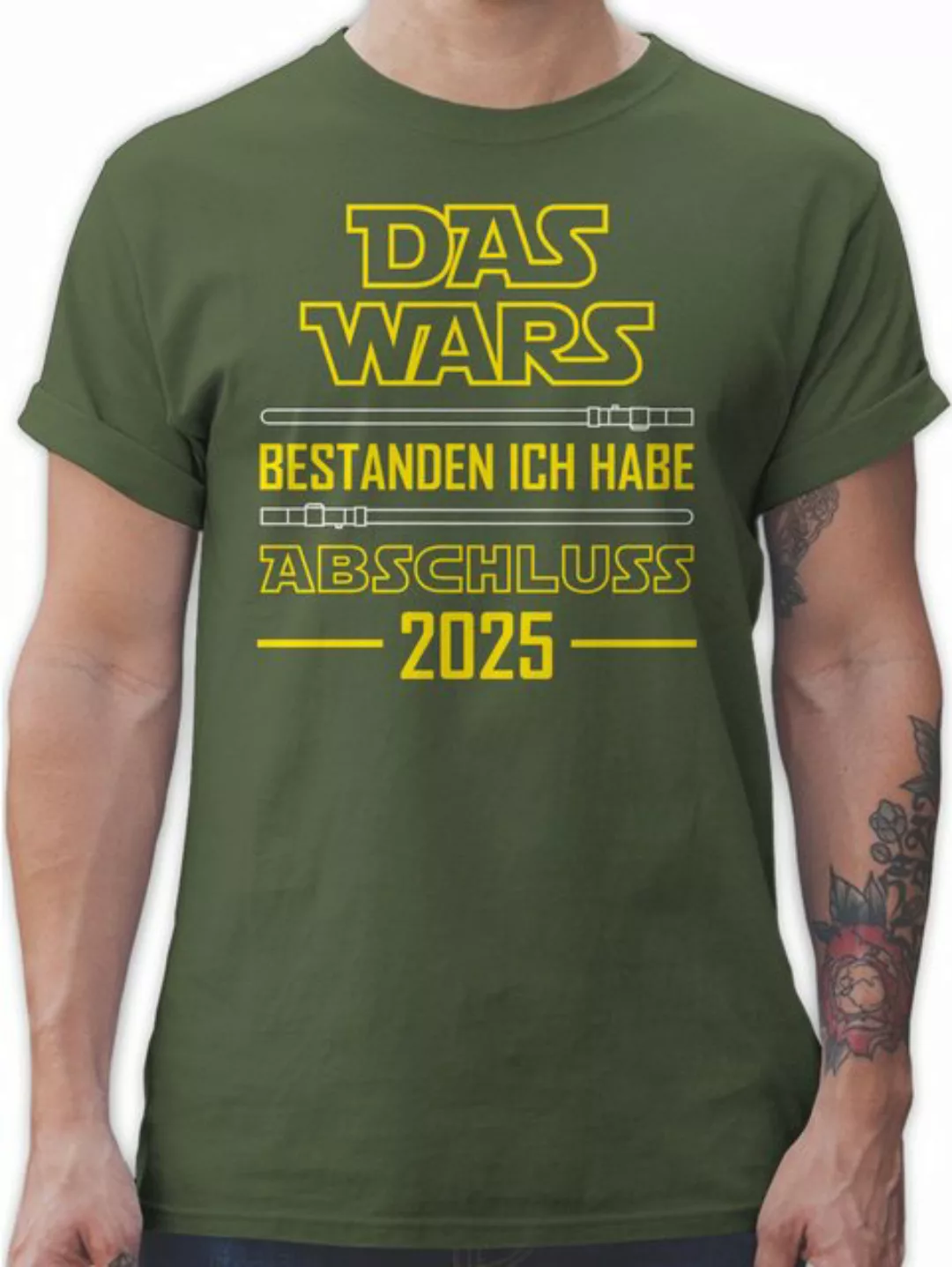 Shirtracer T-Shirt Das Wars bestanden ich habe Abi 2025 Abitur & Abschluss günstig online kaufen