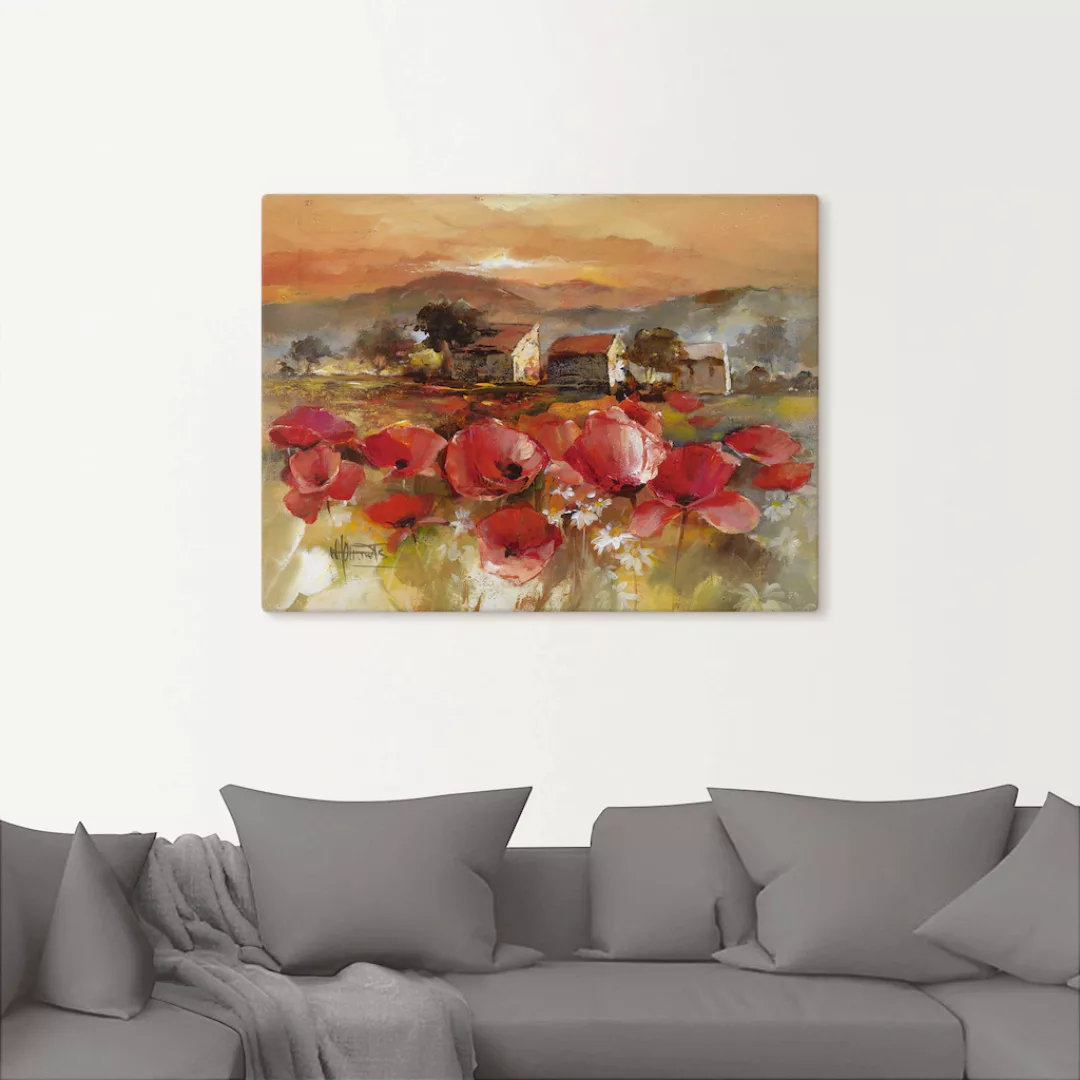 Artland Wandbild »Toskana Romantic II«, Blumen, (1 St.), als Leinwandbild, günstig online kaufen