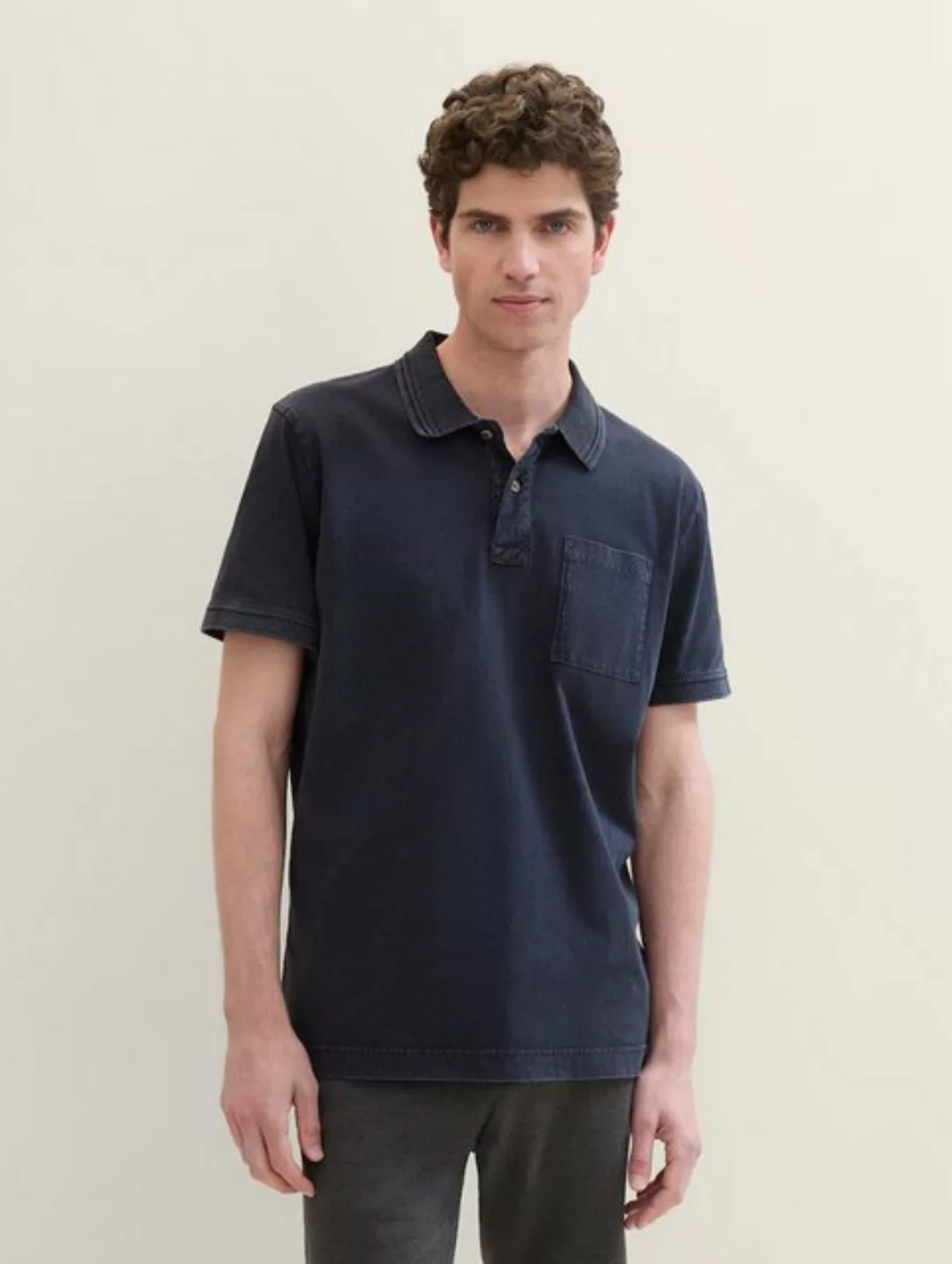 TOM TAILOR Poloshirt Poloshirt Kurzarmshirt mit Polokragen (1-tlg) günstig online kaufen