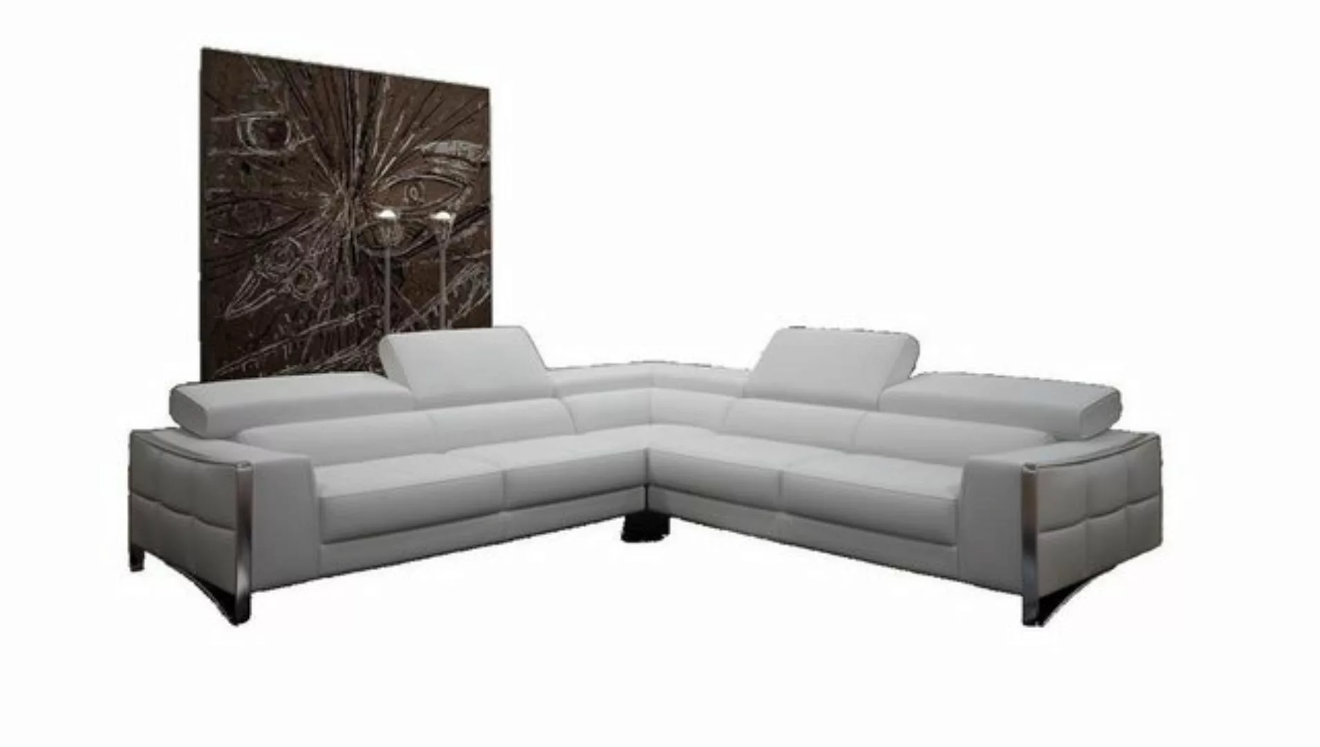 JVmoebel Ecksofa Ledersofa Couch Wohnlandschaft Eck Design Modern Sofa 1504 günstig online kaufen