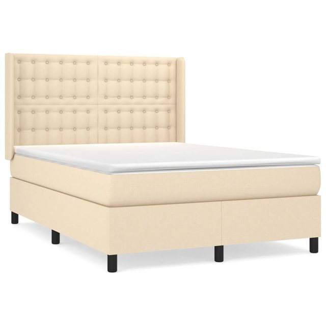 vidaXL Boxspringbett Bett Boxspringbett mit Matratze & Topper Stoff verschi günstig online kaufen