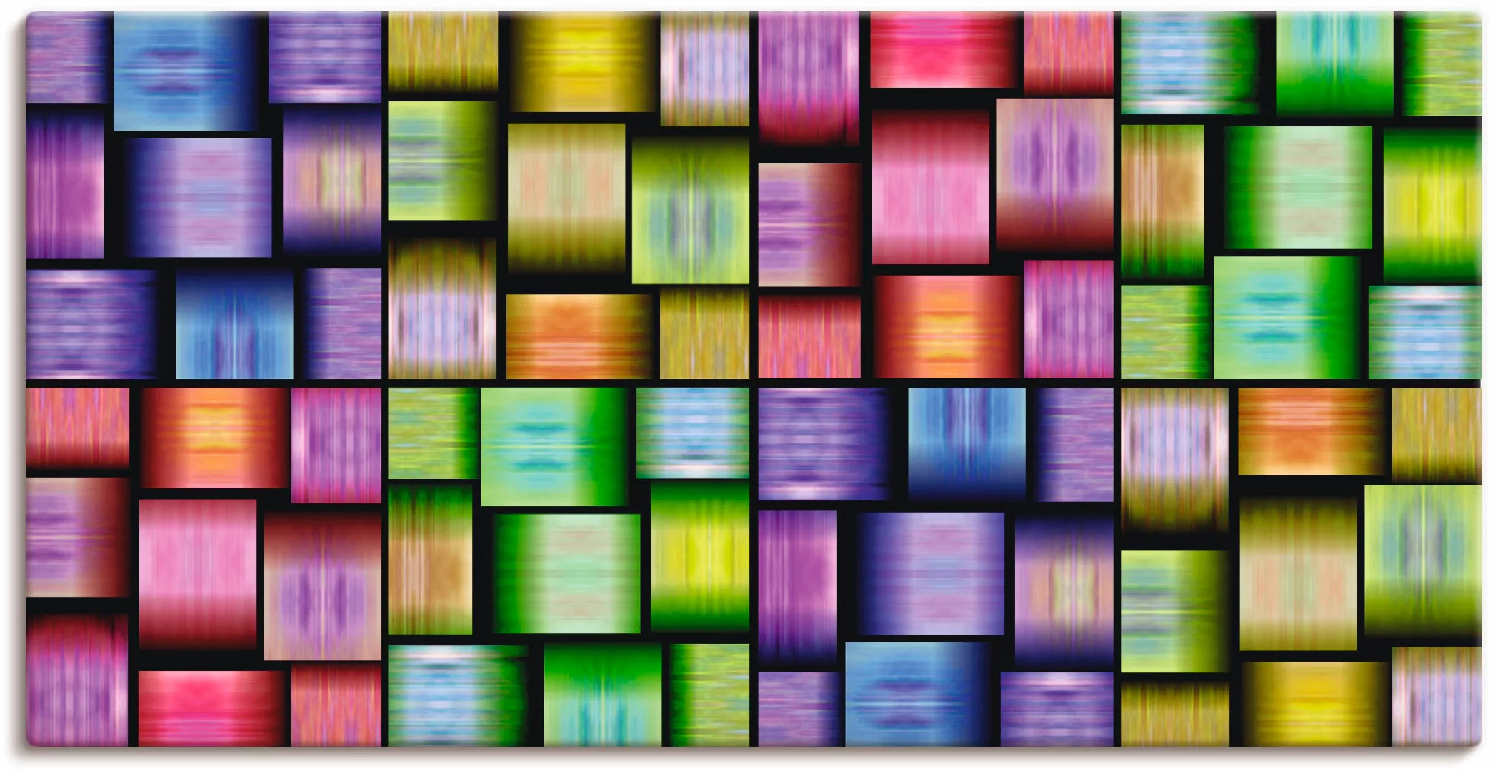 Artland Leinwandbild "Bunte Muster", Muster, (1 St.) günstig online kaufen