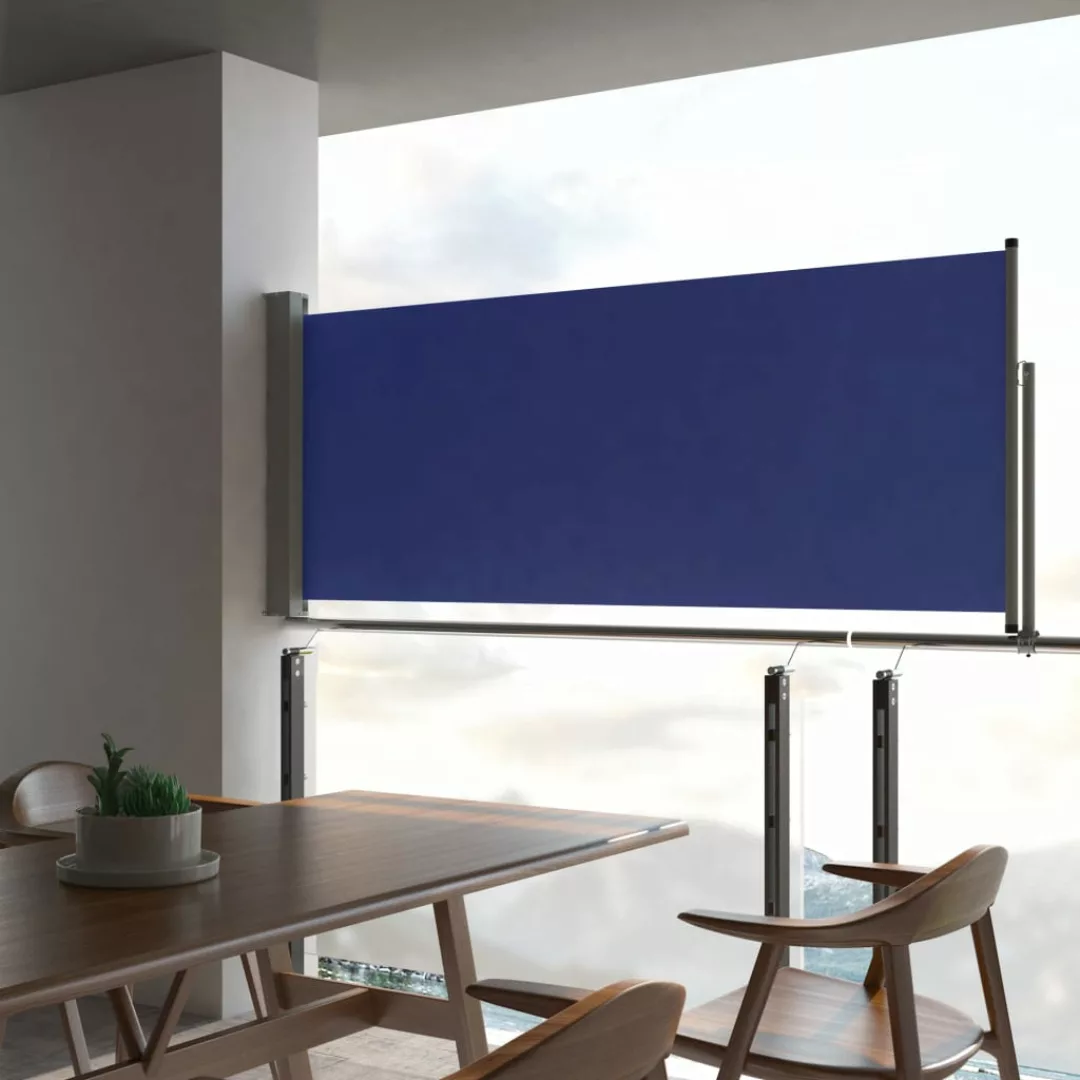 Ausziehbare Seitenmarkise 100x300 Cm Blau günstig online kaufen