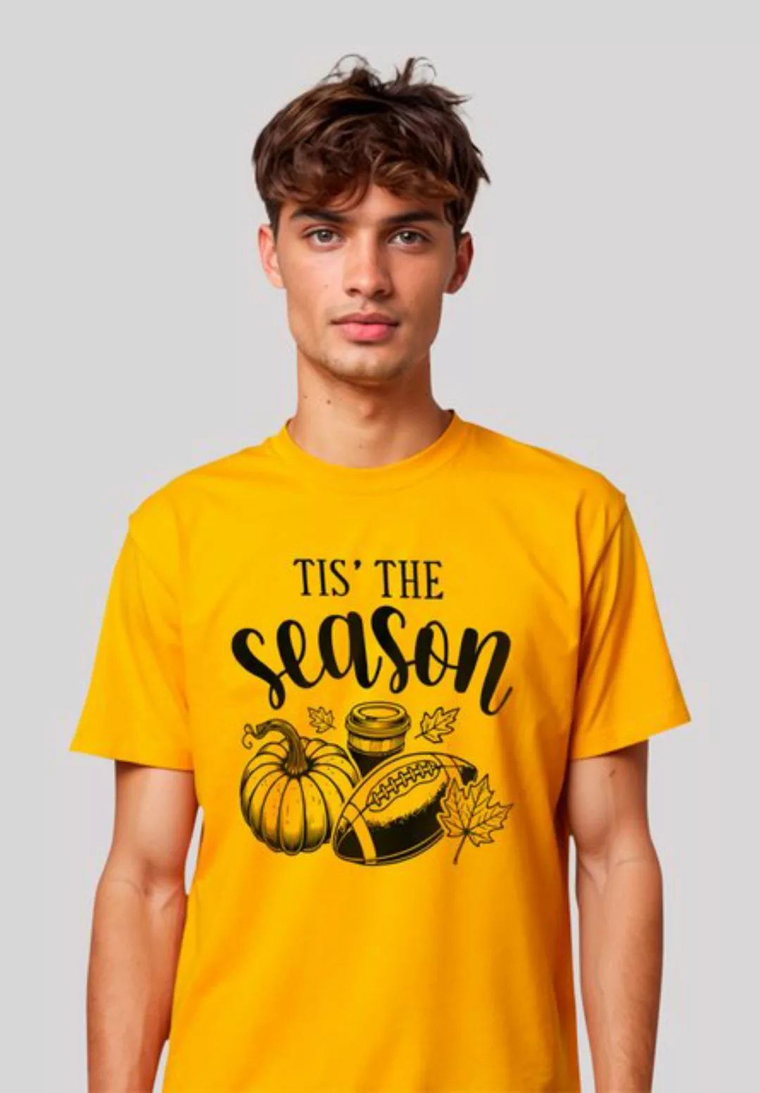 F4NT4STIC T-Shirt "Fall pumpkin coffe football its the Season", Premium Qua günstig online kaufen