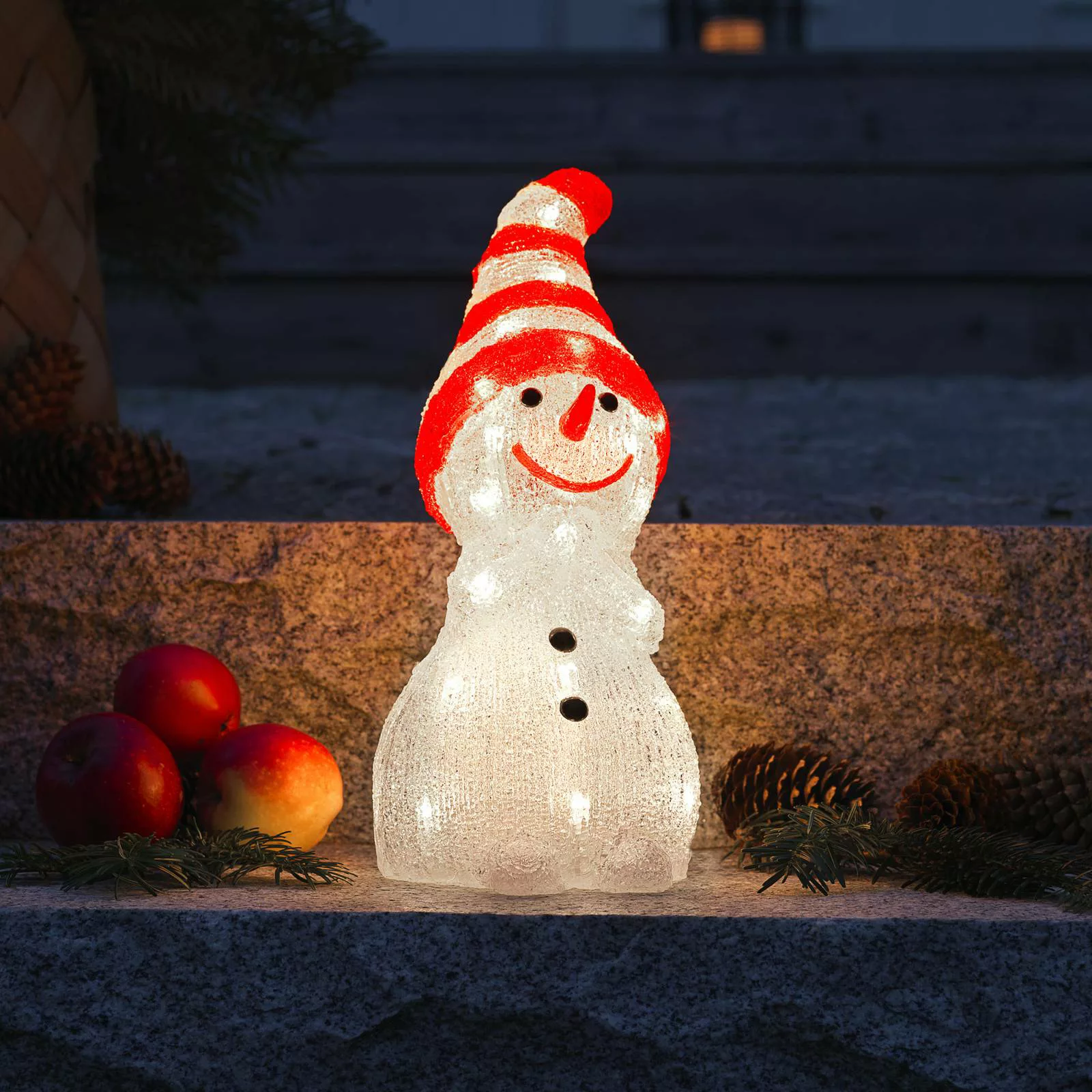 LED-Leuchtfigur Schneemann für außen, IP44 günstig online kaufen