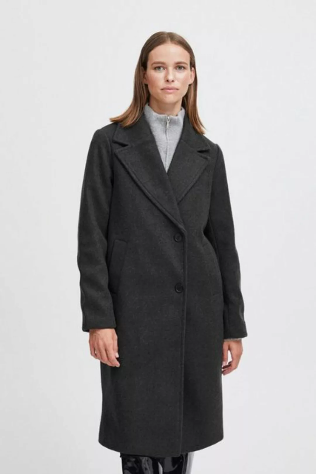 b.young Langmantel Mantel Reverskragen Jacke Lang BYCILIA COAT 3 6261 in Sc günstig online kaufen