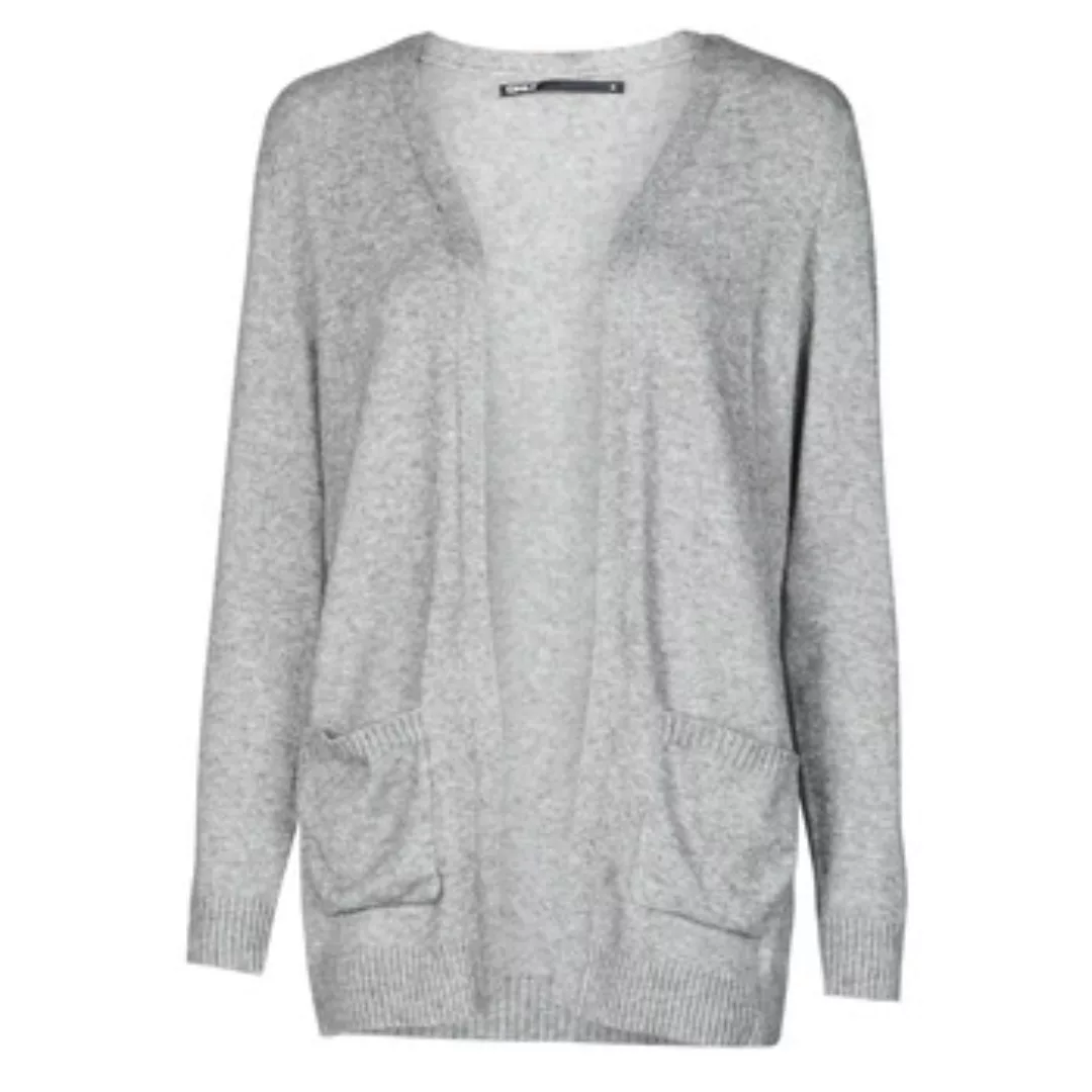 Only Lesly Open Knit Strickjacke XL Medium Grey Melange günstig online kaufen