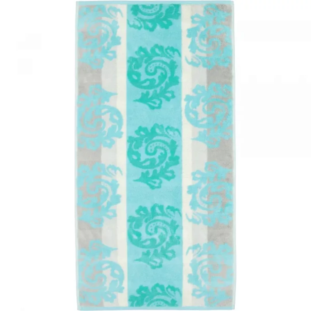 Cawö - Noblesse Cashmere Jacquard 1057 - Farbe: mint - 14 - Handtuch 50x100 günstig online kaufen