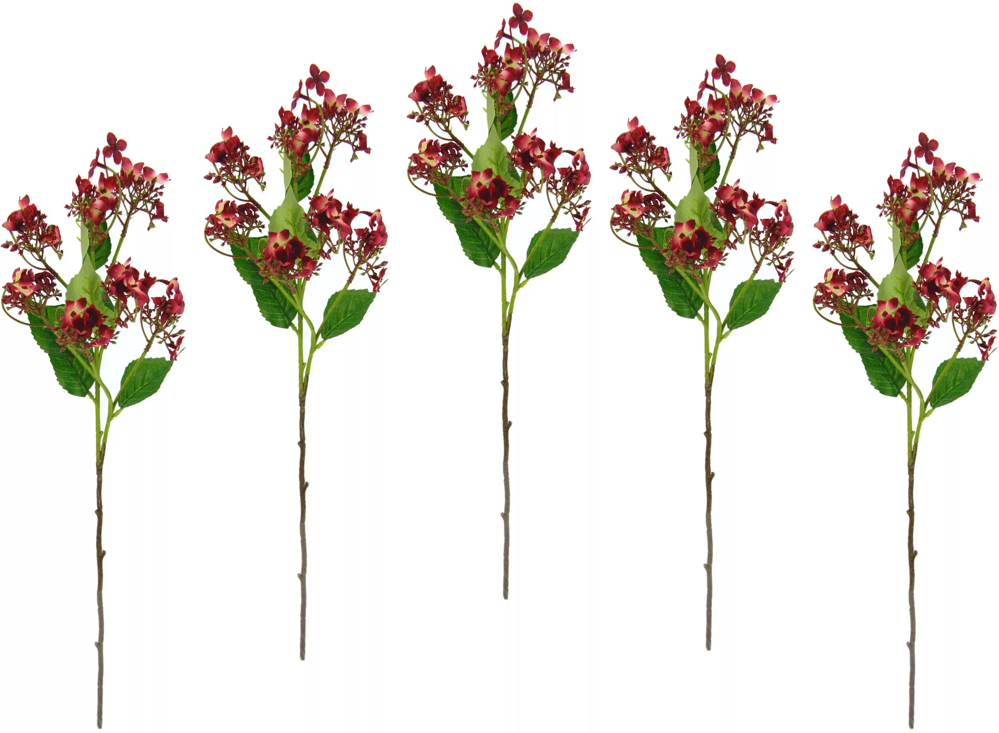 I.GE.A. Kunstblume "Blütenzweig", 5er Set künstlicher Zweig, Kunstpflanze, günstig online kaufen