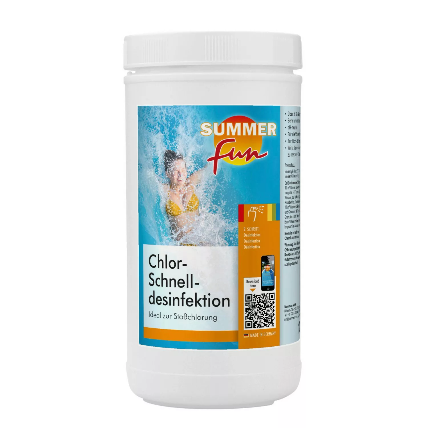 Summer Fun Chlor-Schnell-Desinfektion 1,2 kg für Stoßchlorungen günstig online kaufen