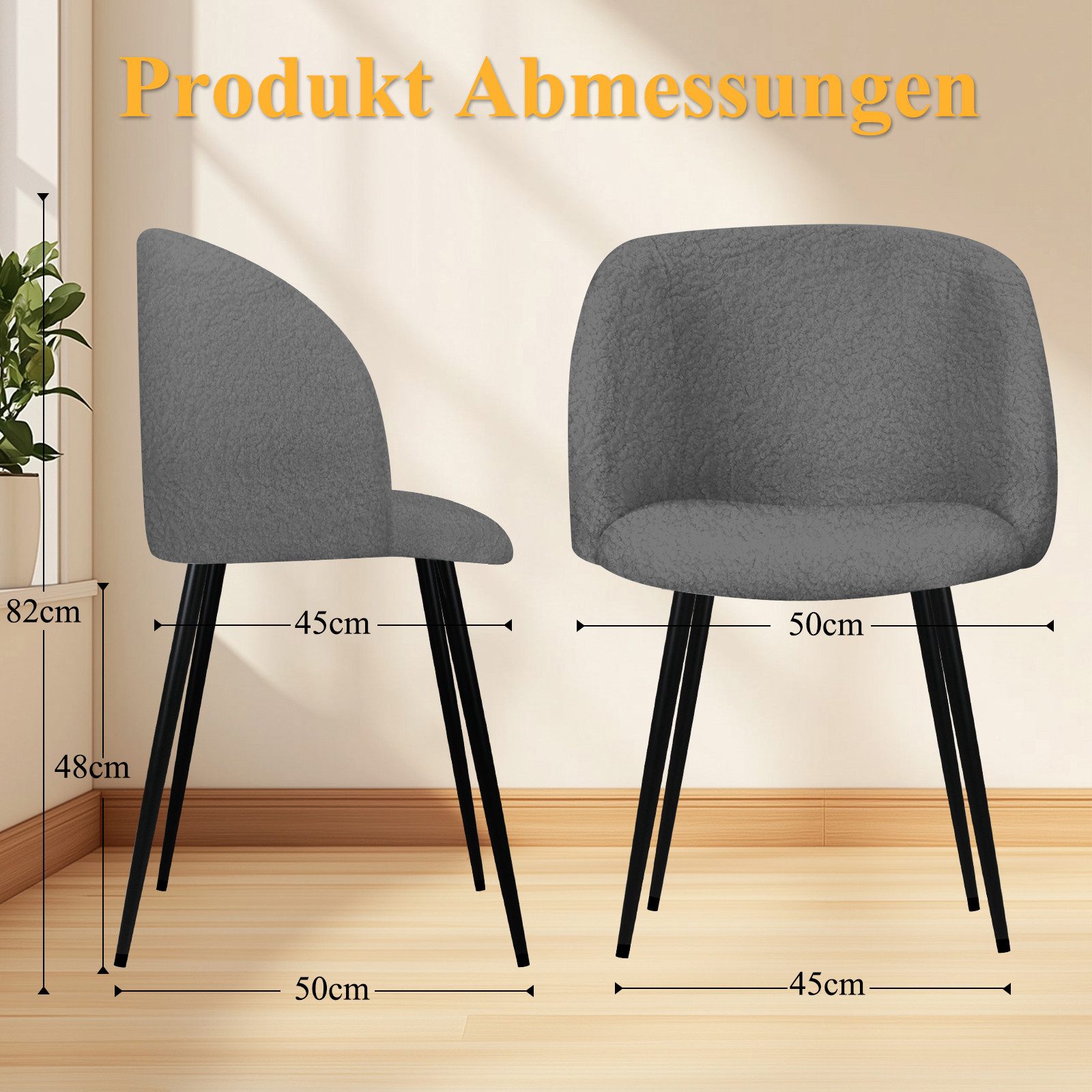 HOMELUX Polsterstuhl Esszimmerstuhl 2/4 Set, Küchenstuhl günstig online kaufen