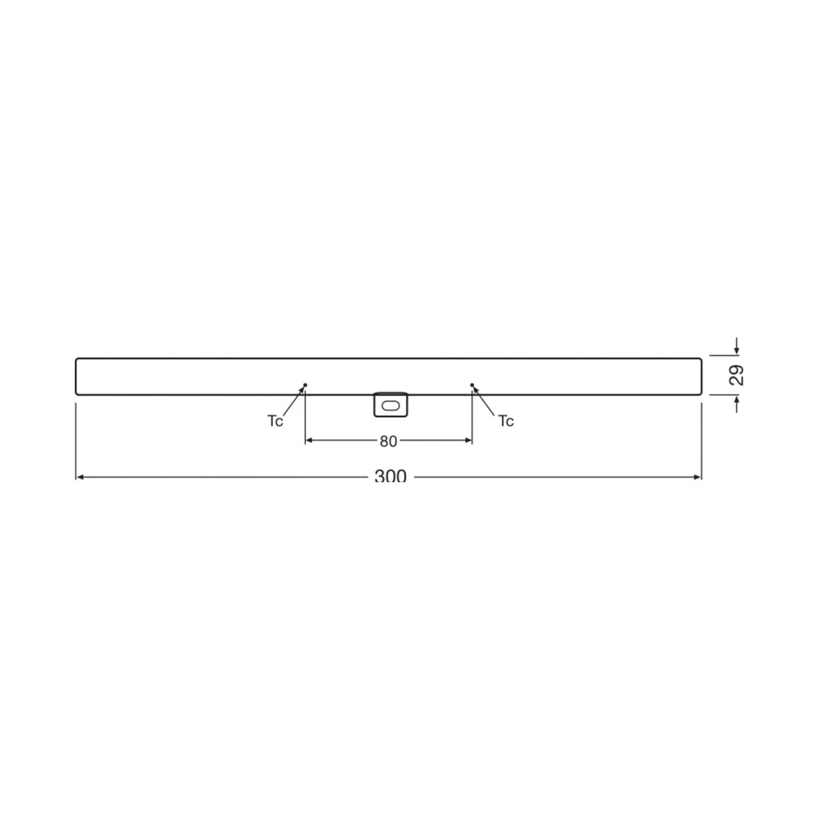 OSRAM LED-Linienlampe S14d 3W Röhre 2.700K 30cm matt dim günstig online kaufen