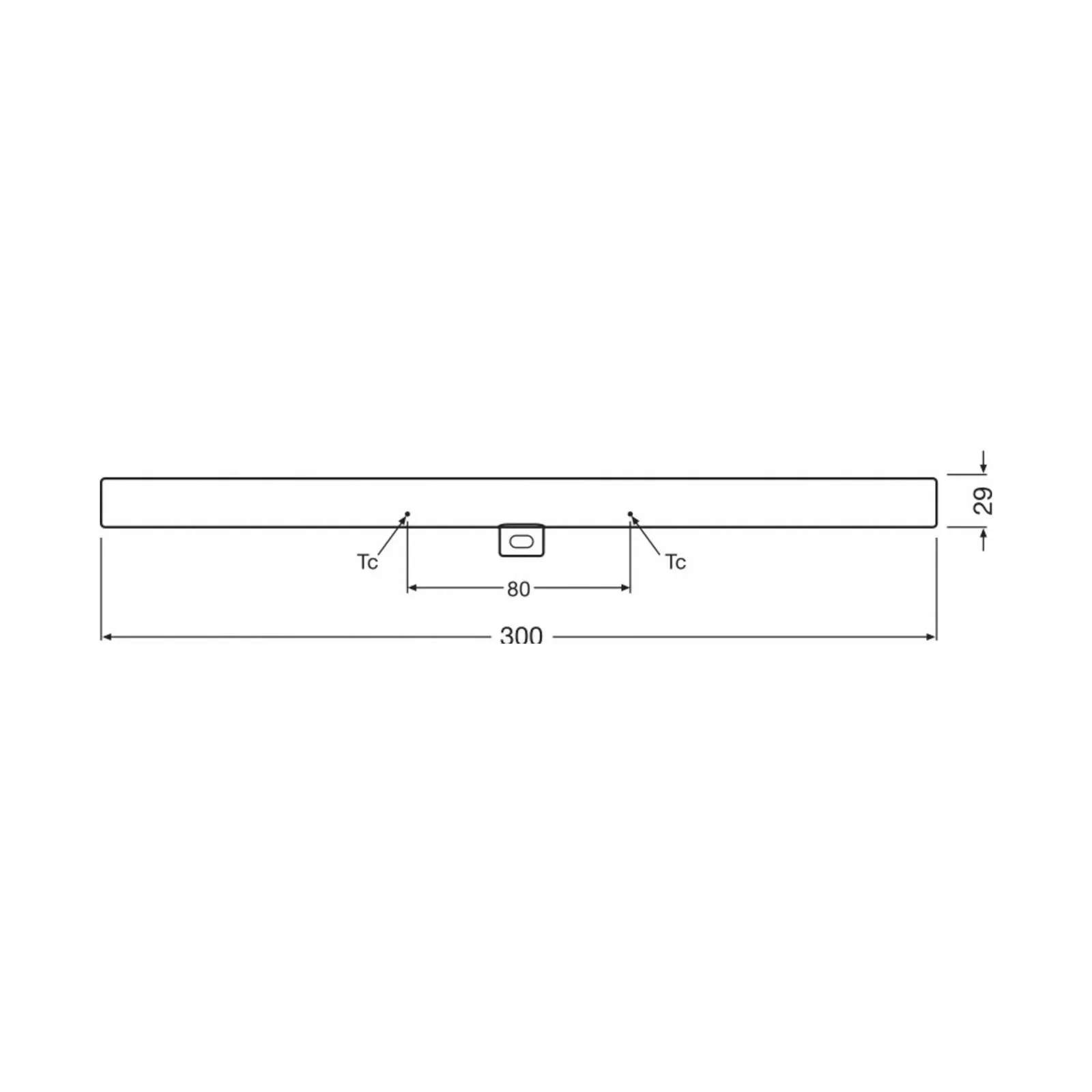 OSRAM LED-Linienlampe S14d 3W Röhre 2.700K 30cm matt dim günstig online kaufen