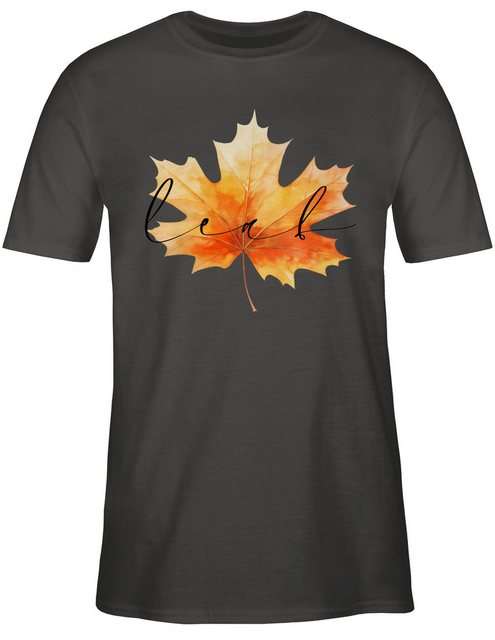 Shirtracer T-Shirt Herbstblatt, Herbstfarben, Herbstliches Blatt, Herbstmot günstig online kaufen