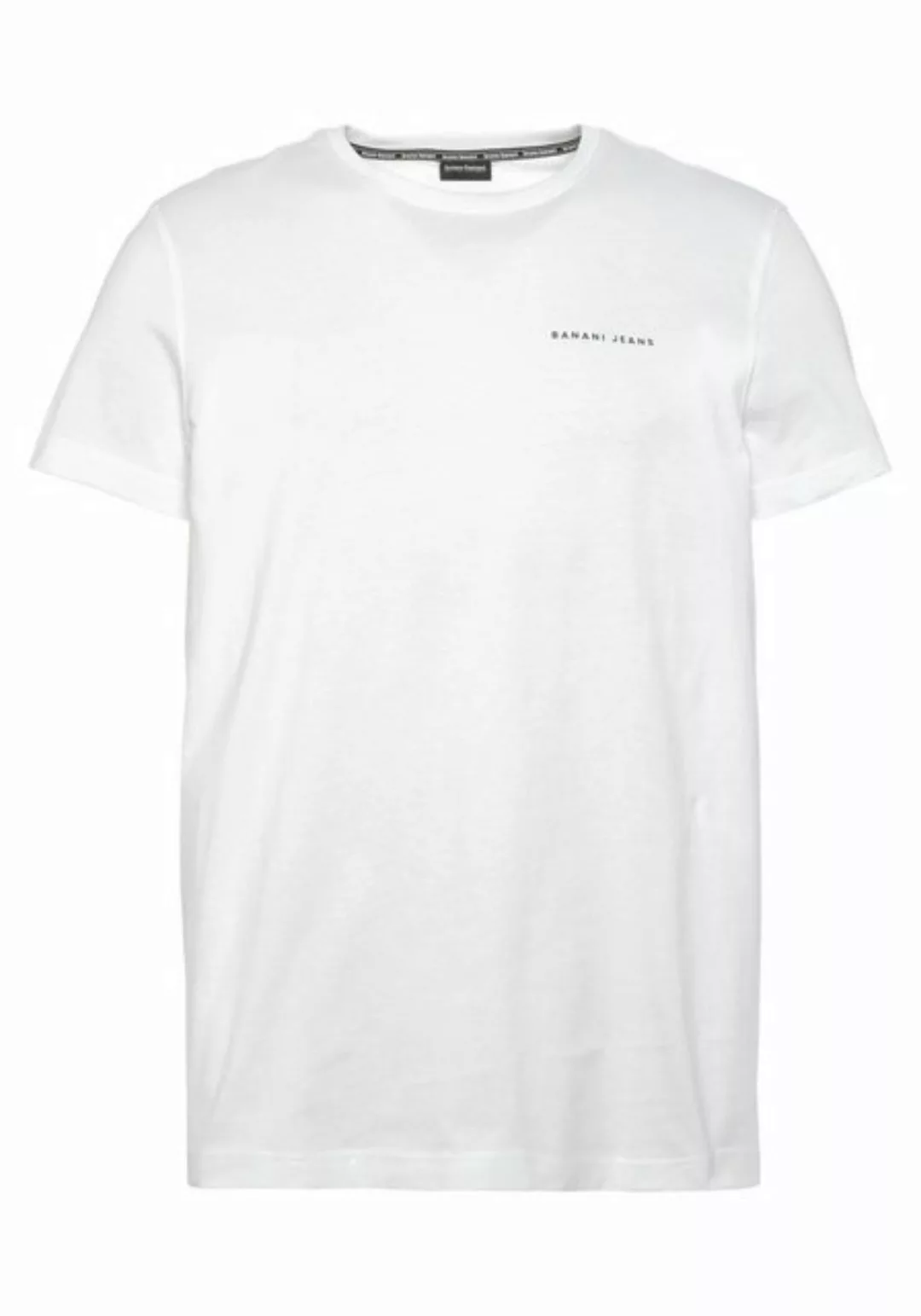 Bruno Banani T-Shirt schmal geschnitten, mit Print, Rundhalsausschnitt, aus günstig online kaufen