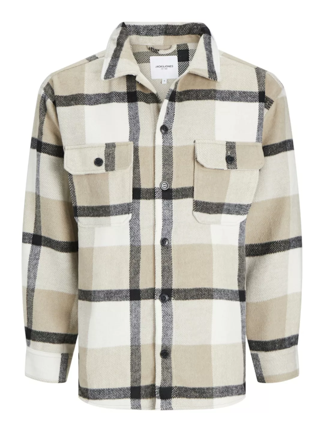 Jack & Jones Langarmhemd JJEBRADLEY OLLIE OVERSHIRT LS NOOS mit Brusttasche günstig online kaufen