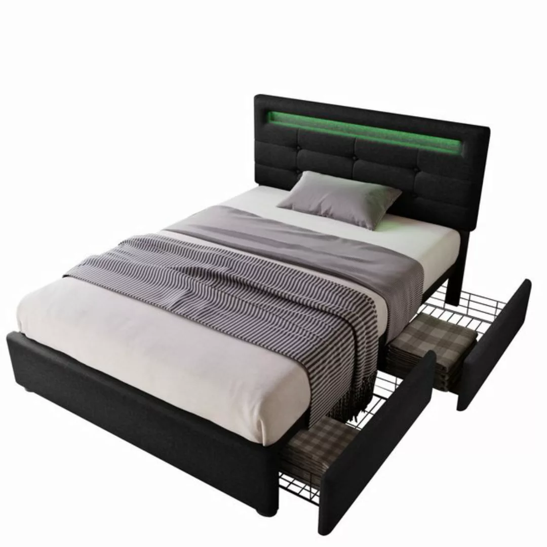 REDOM Polsterbett Polsterbett Einzelbett Doppelbett Bett Funktionsbett mit günstig online kaufen