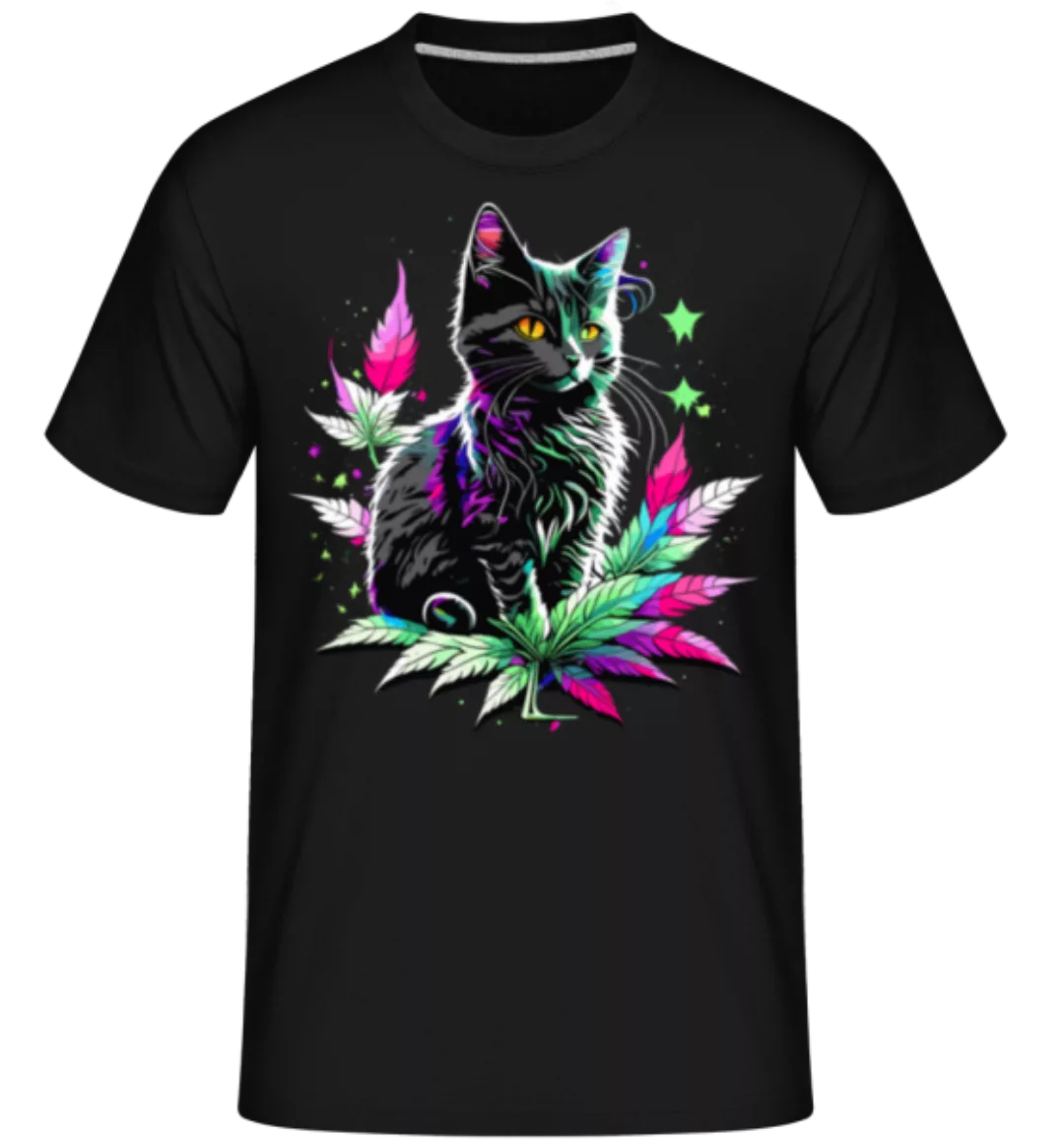 Cannabis Psychedelische Katze · Shirtinator Männer T-Shirt günstig online kaufen