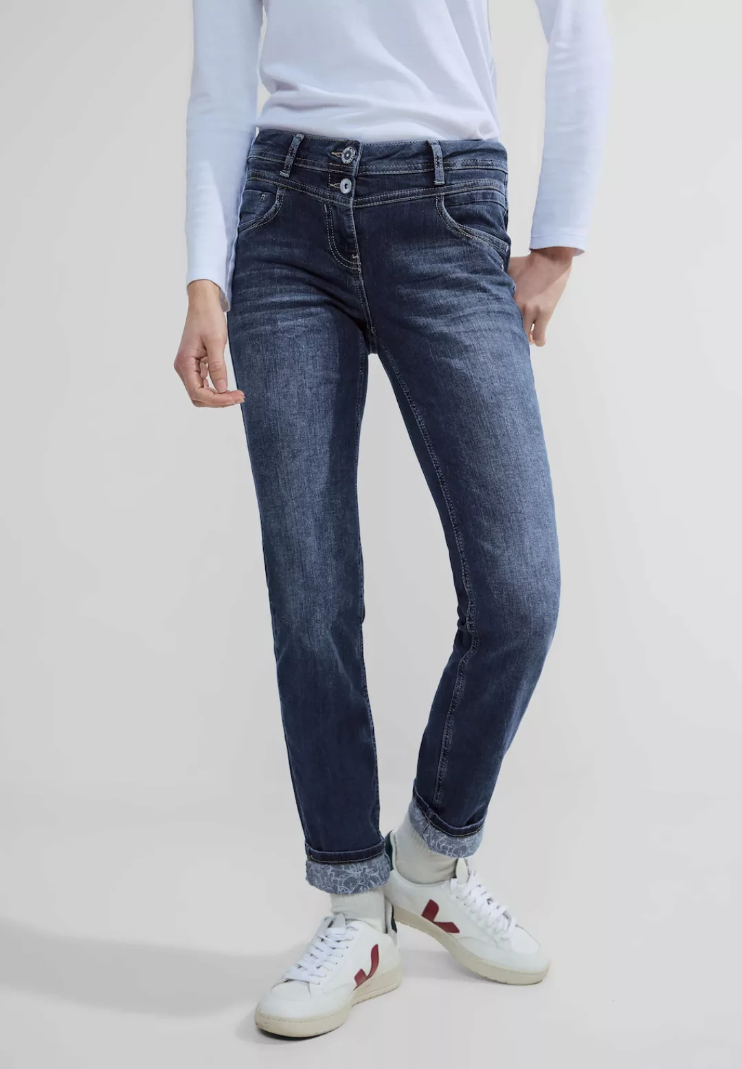 Cecil Slim-fit-Jeans, Middle Waist günstig online kaufen