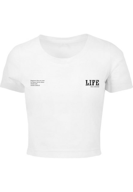 Merchcode T-Shirt Merchcode Ladies Life Cropped Tee (1-tlg) günstig online kaufen