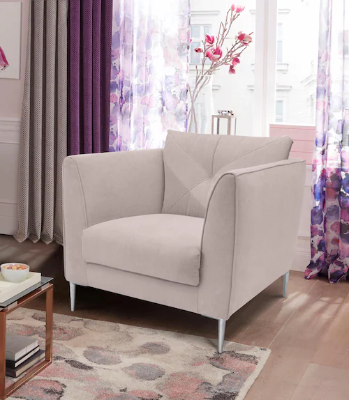 TRENDMANUFAKTUR Sessel »Lille, Loungesessel, Komfortsitzhöhe 46cm, Breite 8 günstig online kaufen