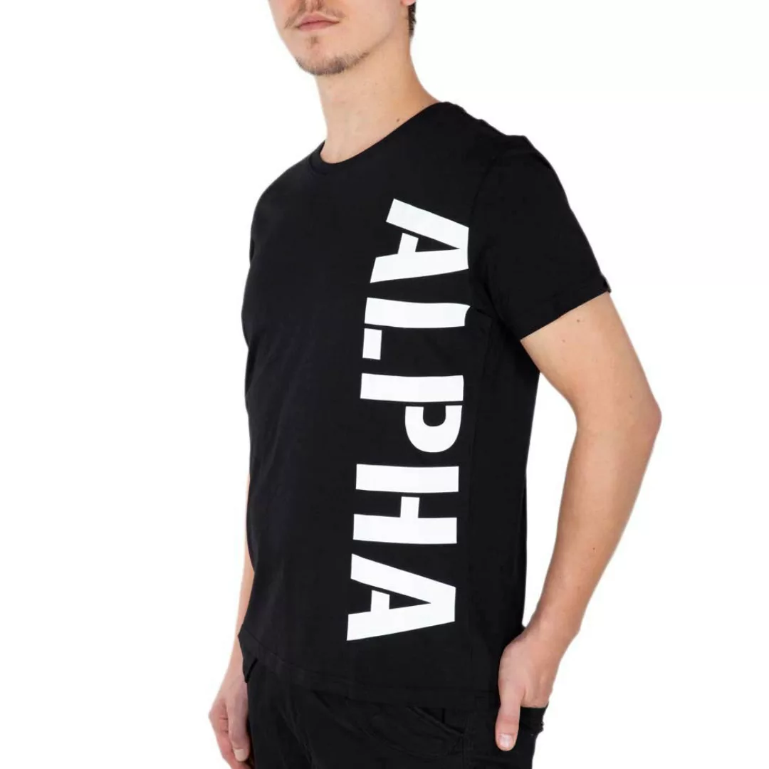 Alpha Industries Side Print Kurzärmeliges T-shirt 2XL Black günstig online kaufen