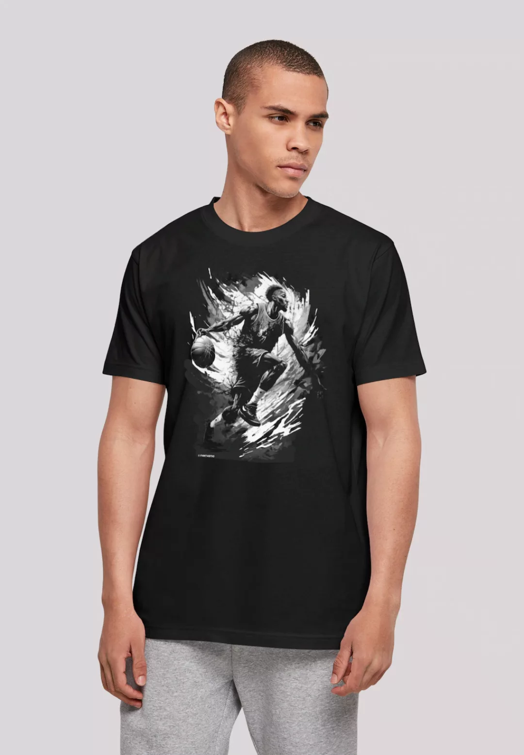 F4NT4STIC T-Shirt "Basketball Splash Sport UNISEX", Print günstig online kaufen